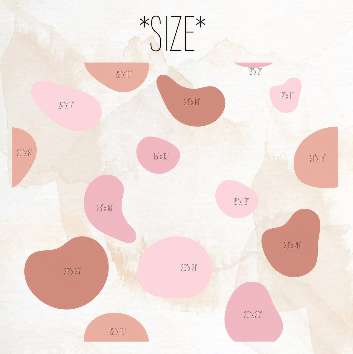 Abstract Shapes Wall Decals Set, Playroom Bedroom Wall Accent
