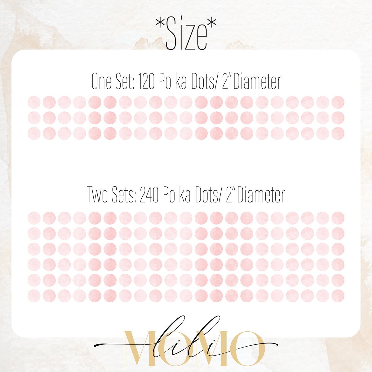 Pink Watercolor Polka Dot Wall Decals, Nursery Wall Stickers