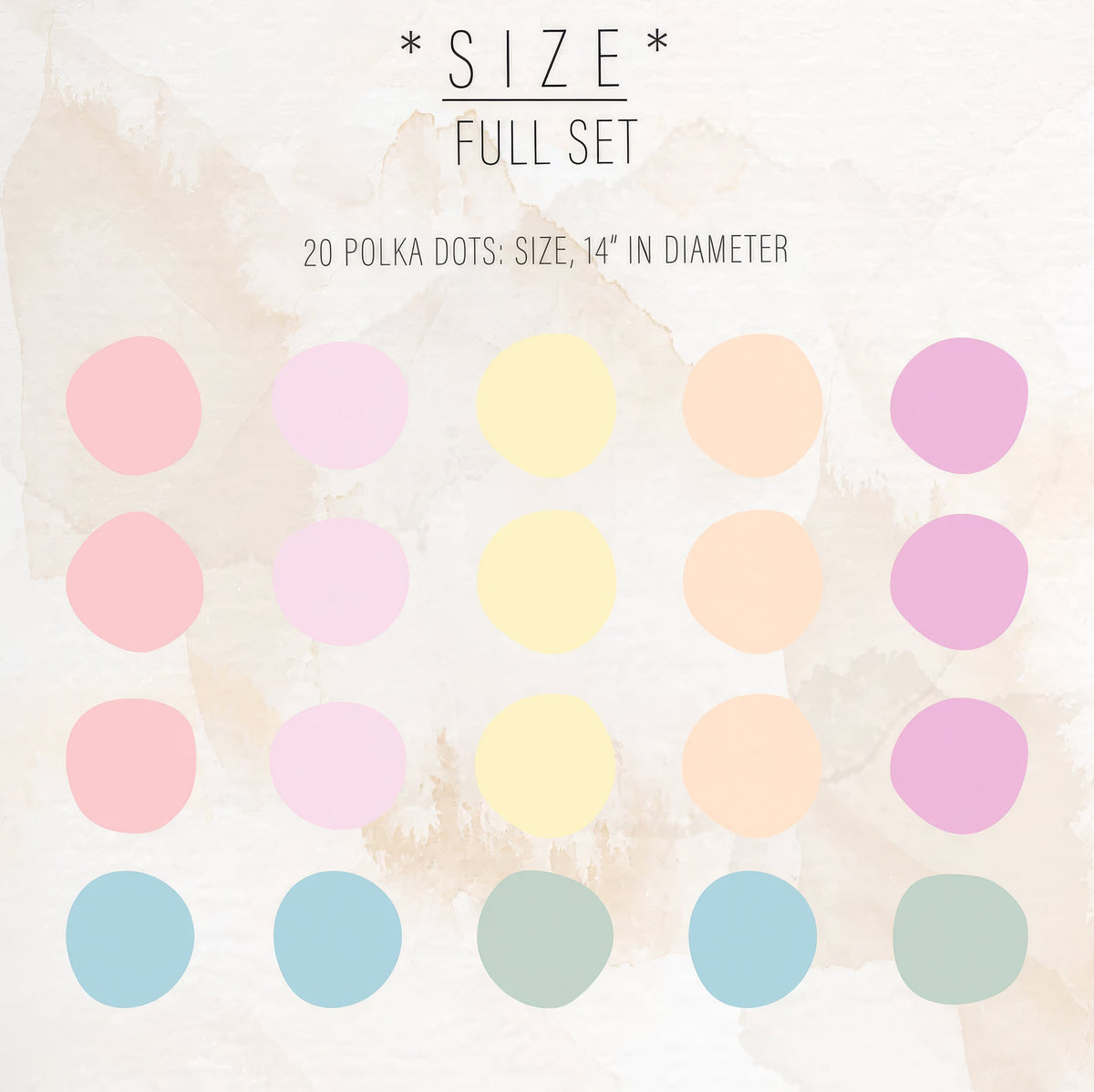 Polka Dots Large Wall Decals, Nursery Polka Dot Decals