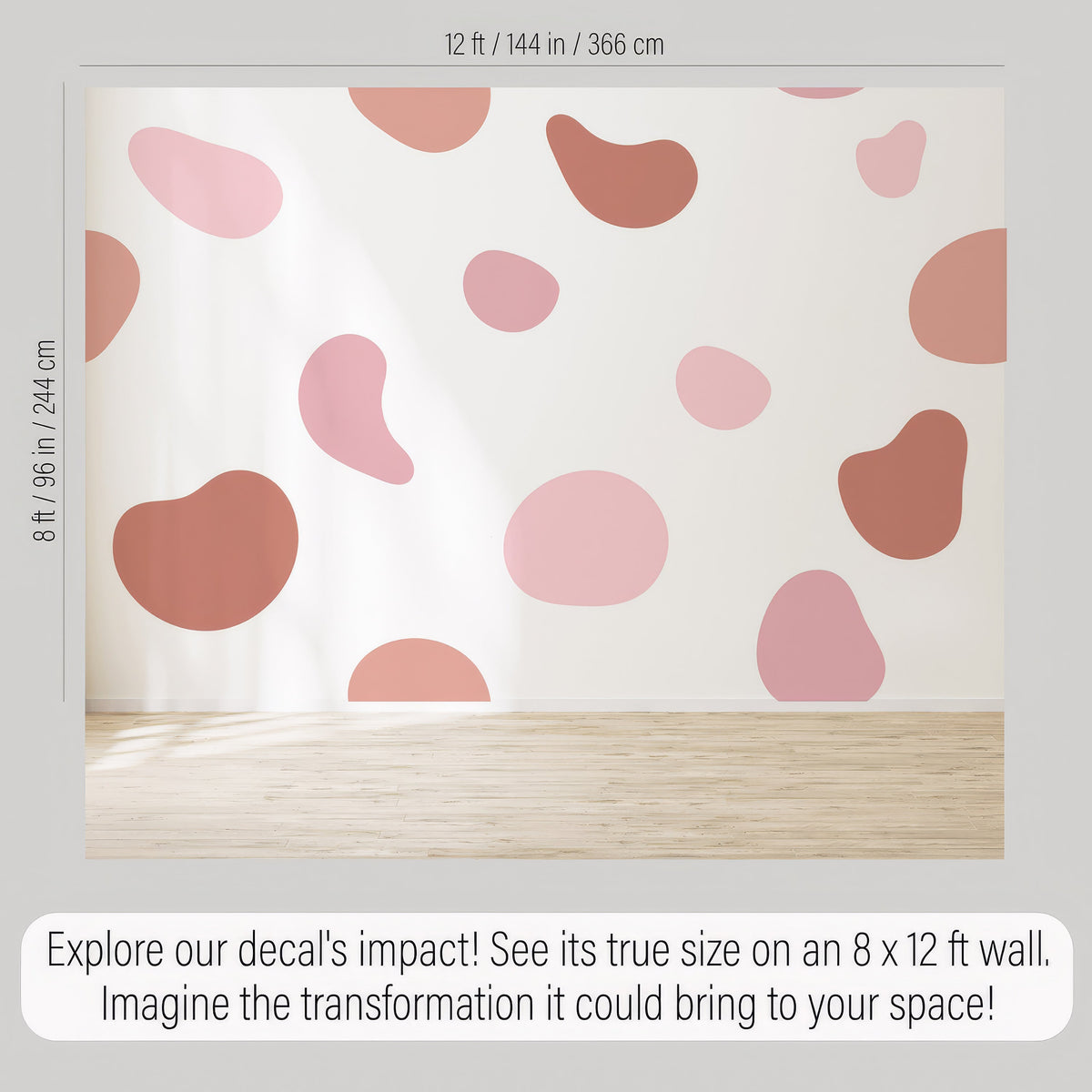 Abstract Shapes Wall Decals Set, Playroom Bedroom Wall Accent