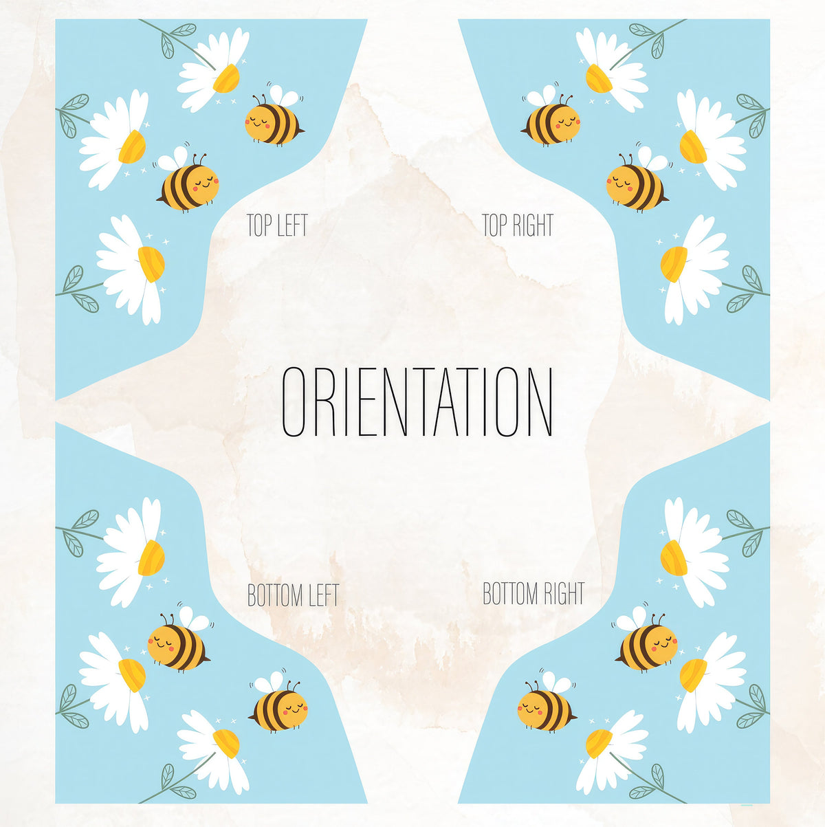 Bee Corner Wall Decal, Floral Corner Wall Sticker
