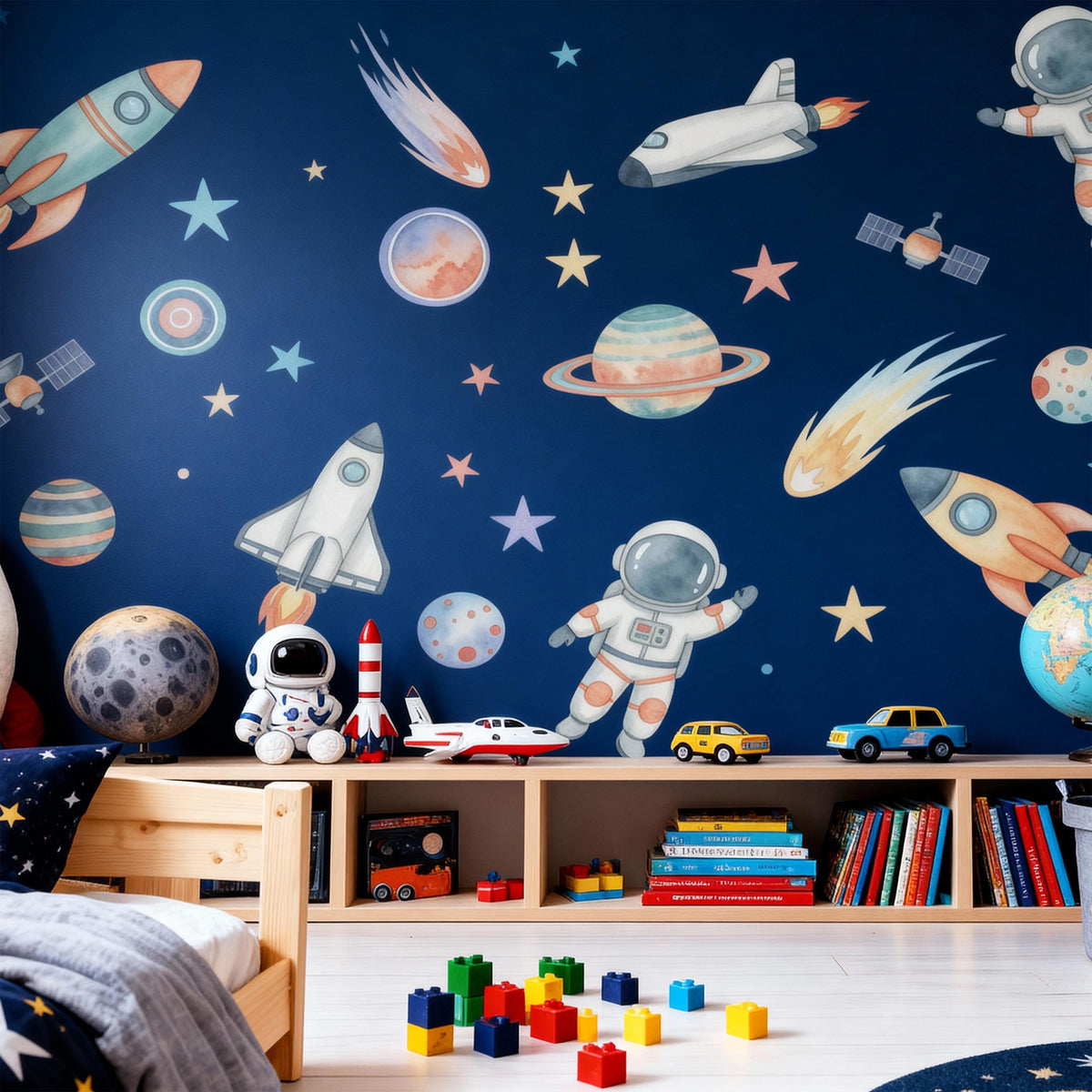 Astronaut Wall Decal Set decal sheet flat-lay