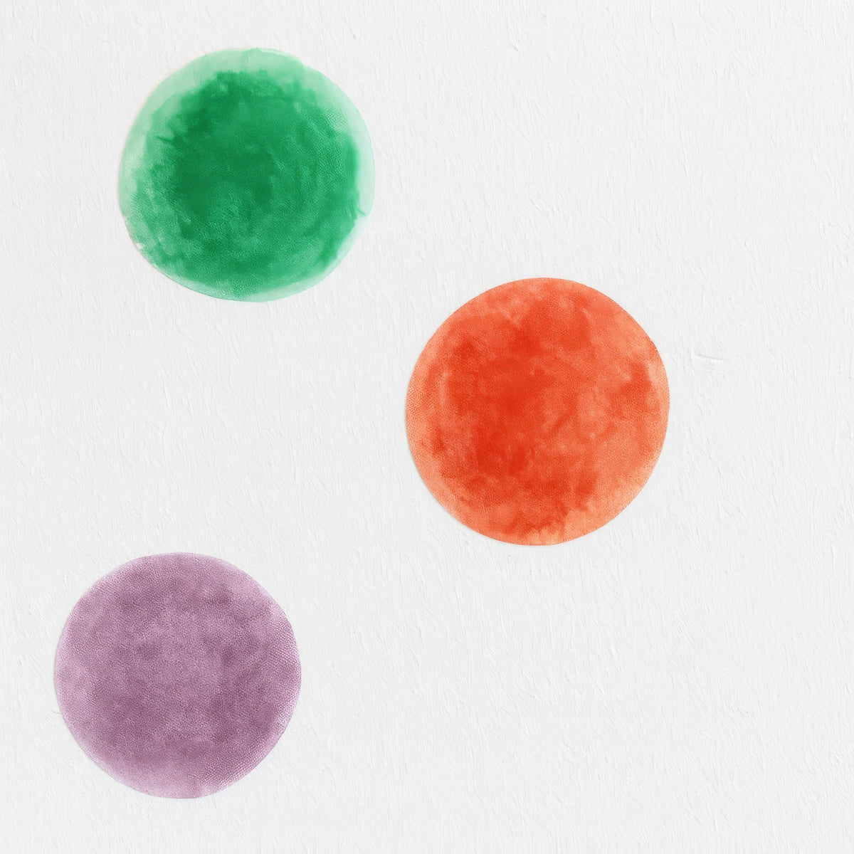 Watercolor Polka Dot Wall Decals shown in a home interior