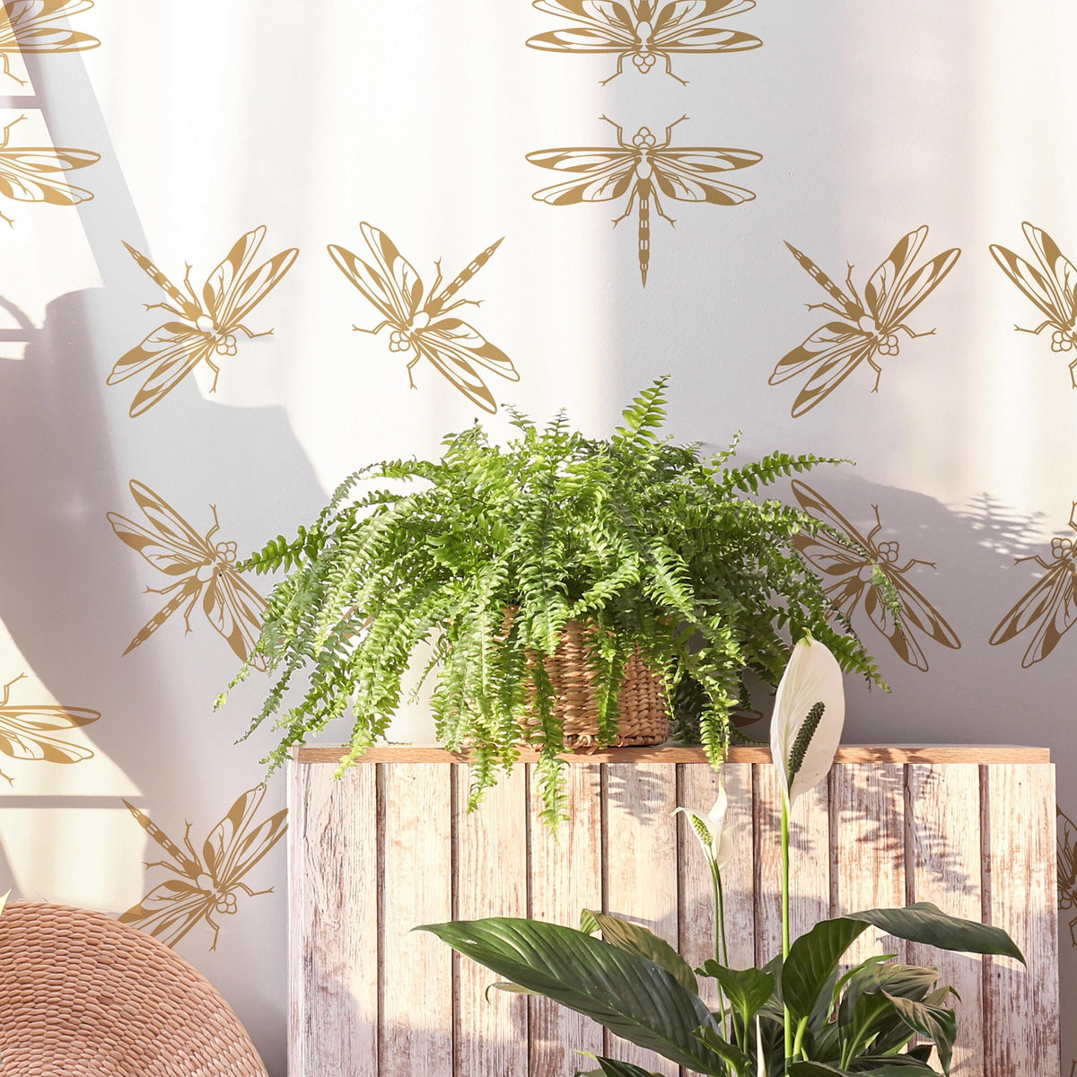 Dragonfly Wall Decals (24 or 48) decal sheet flat-lay