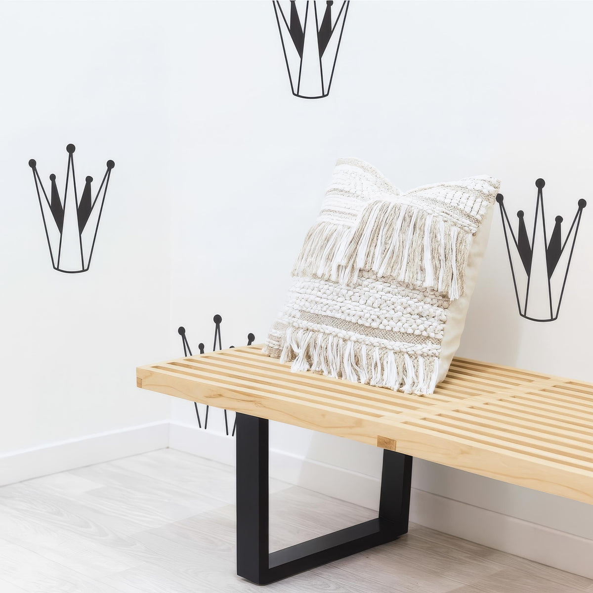 Crown Wall Decals Set (32 or 64) shown in a home interior