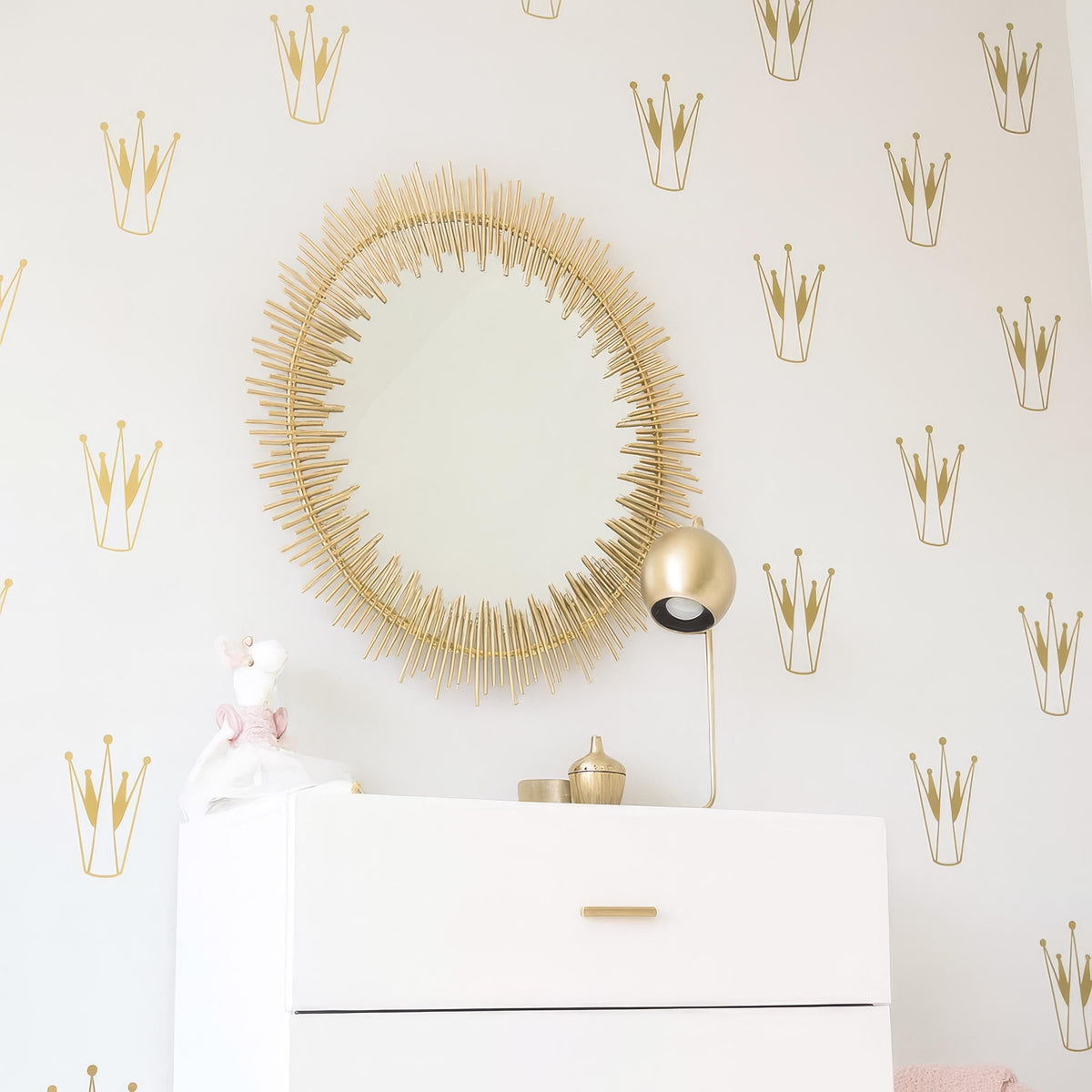 Crown Wall Decals Set (32 or 64) decal sheet flat-lay