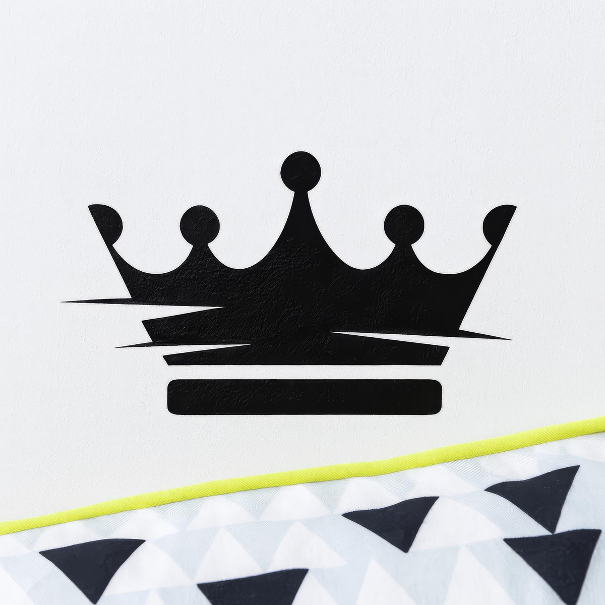 King & Prince Crown Wall Decals (32 or 64) styled in a room setting