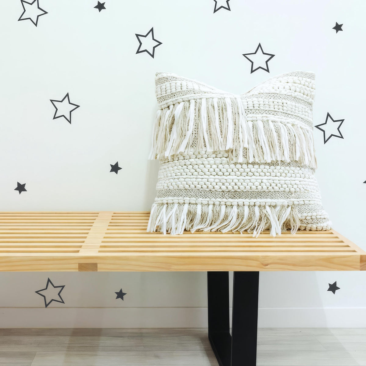 Star Wall Decals – 180/360 Mini Stars 1-2in shown in a home interior