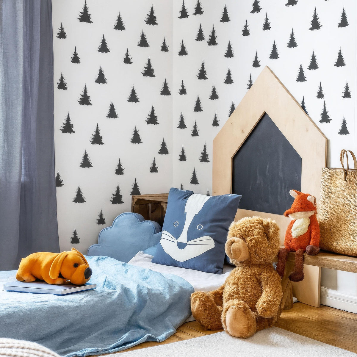 Pine Tree Wall Decals decal sheet flat-lay