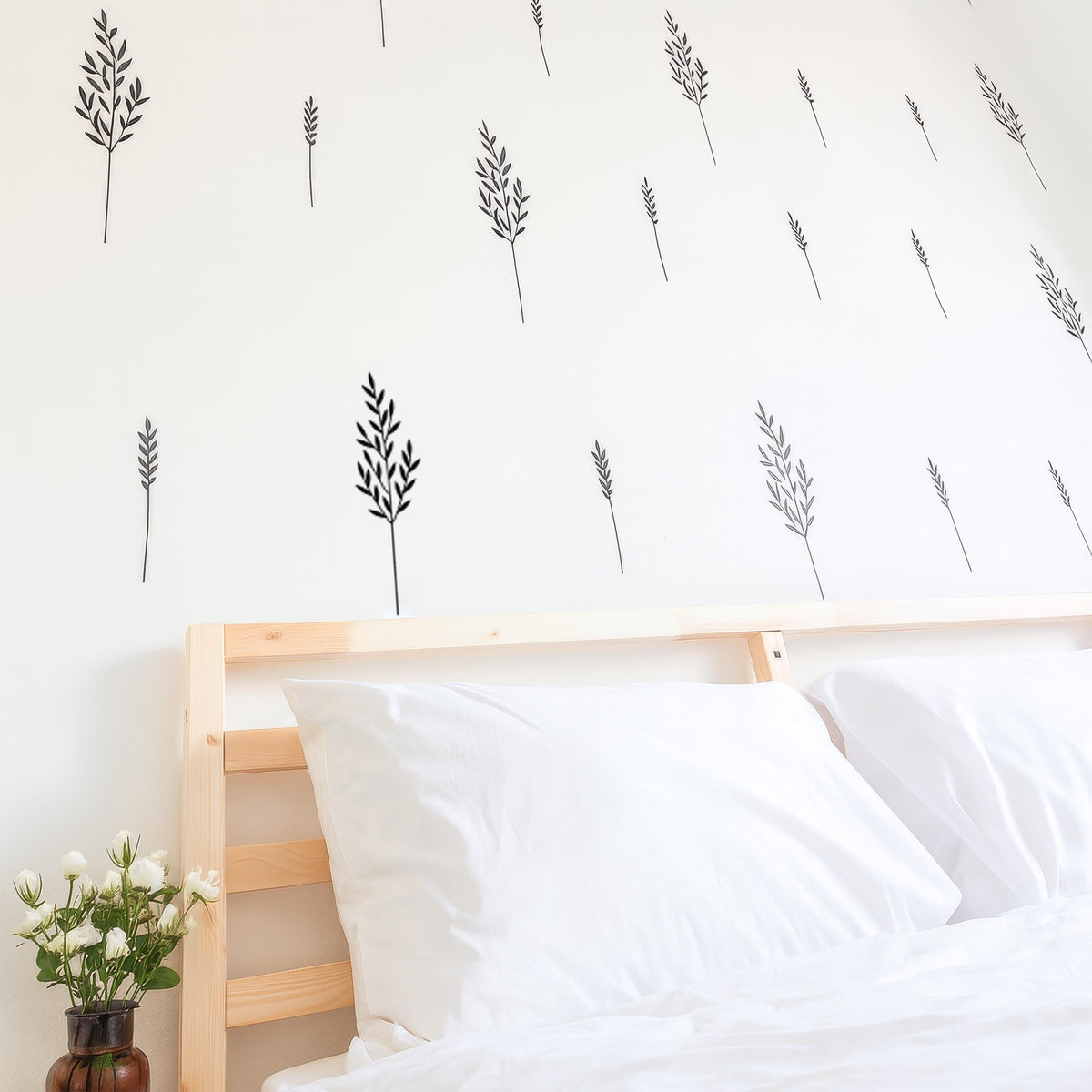 Botanical Stem Wall Decals decal sheet flat-lay