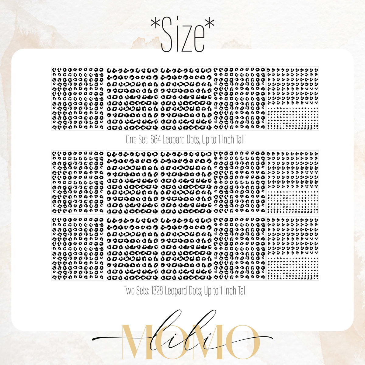 Close-up detail of leopard print wall decals matte vinyl finish