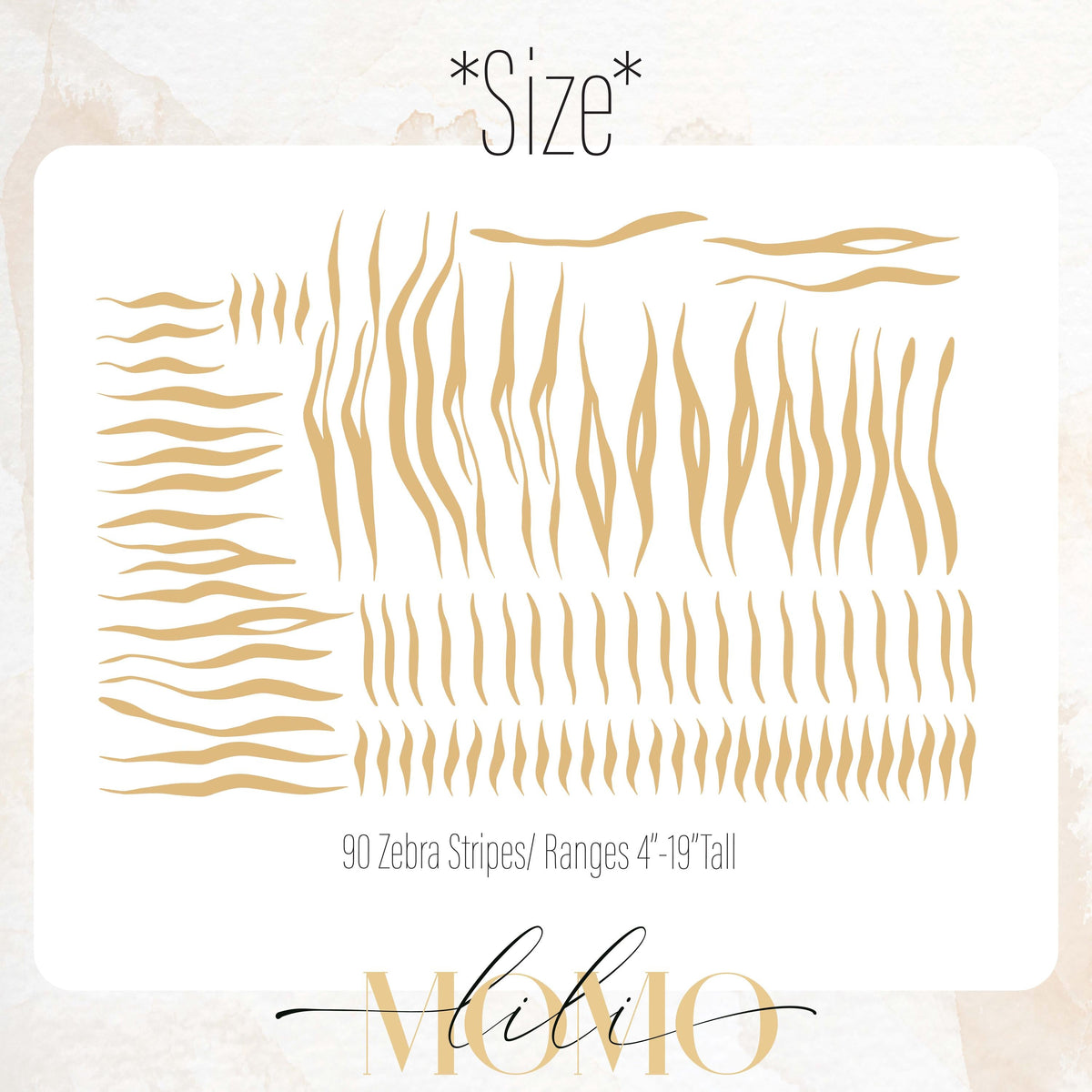 Close-up detail of zebra stripe wall decals matte vinyl finish