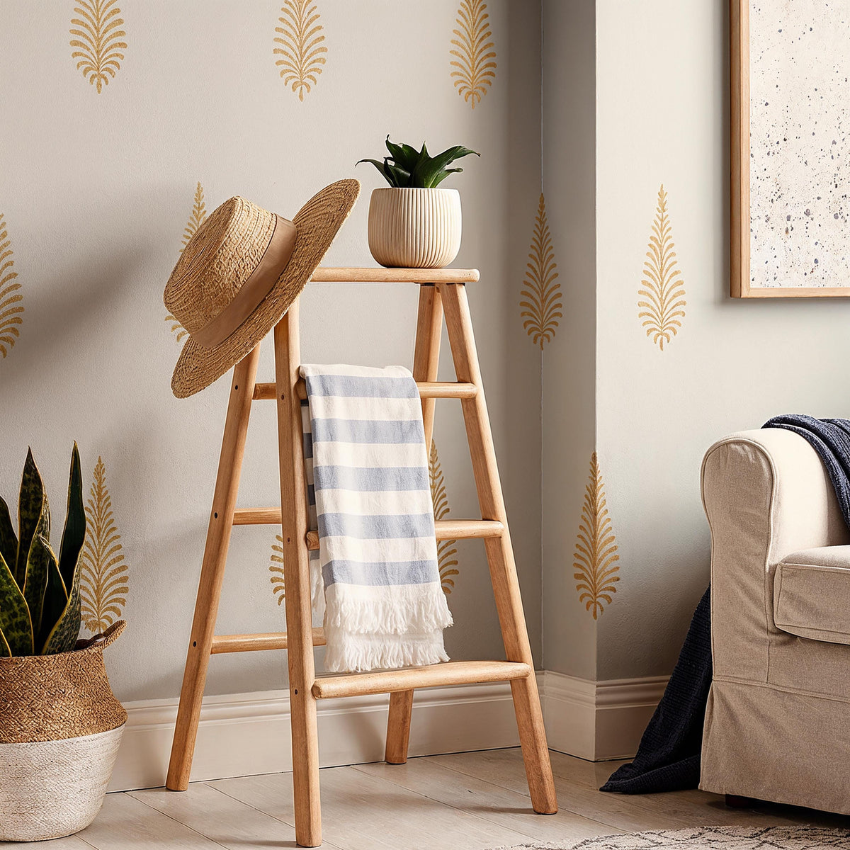 Fern Leaf Wall Decals Set of 34 or close-up styled detail