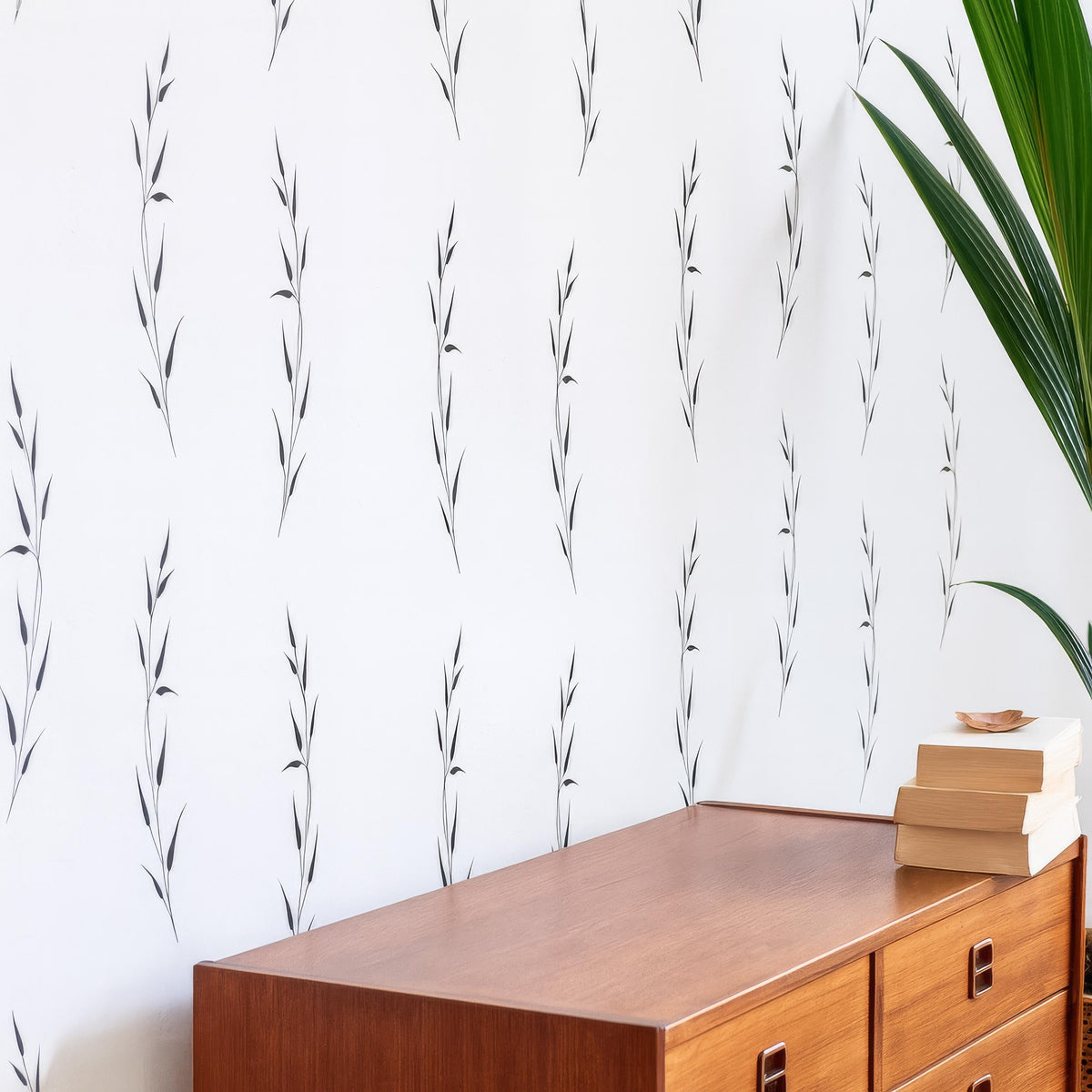 Botanical Wall Decals shown in a home interior