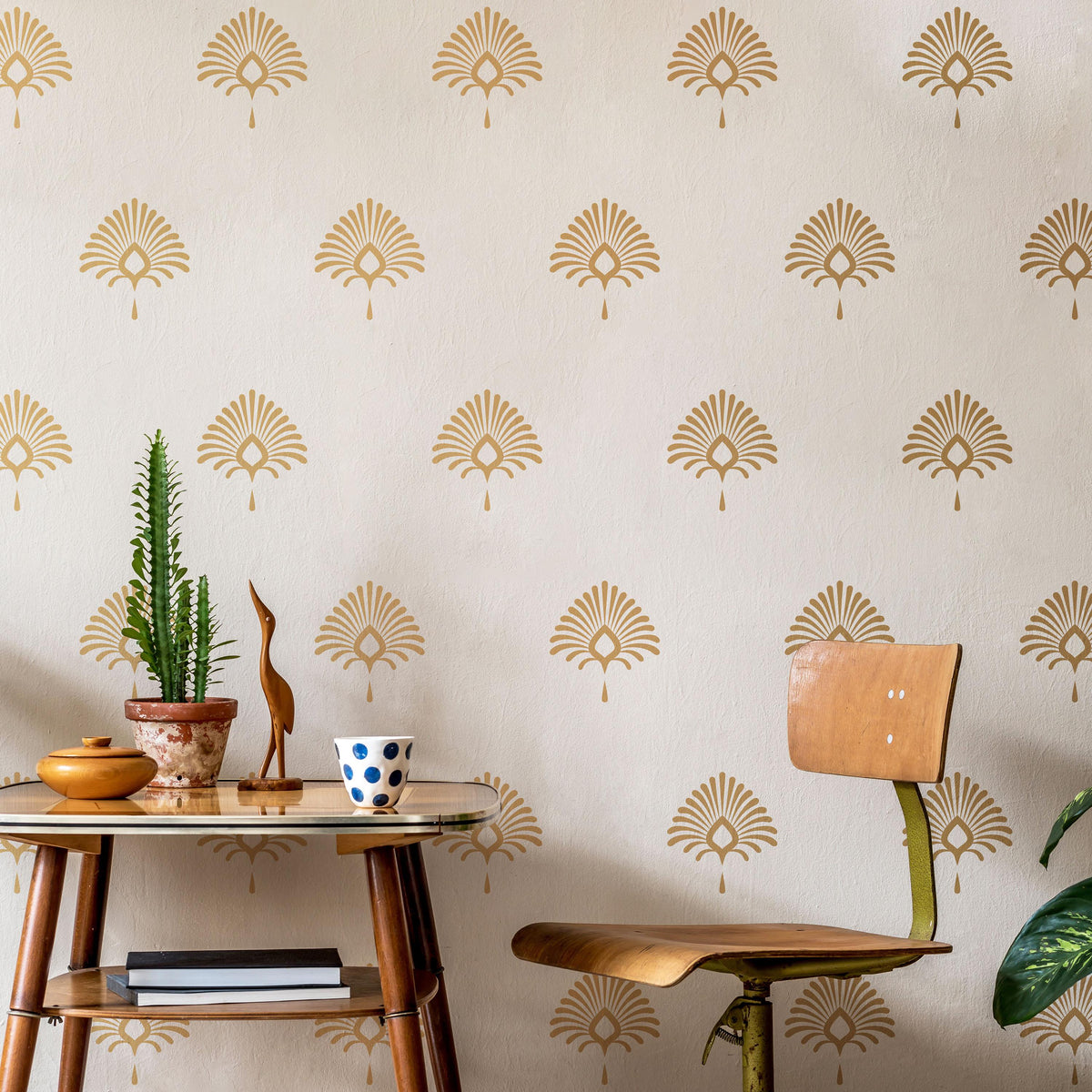 Damask Wall Decals Set (27 or 54) decal sheet flat-lay