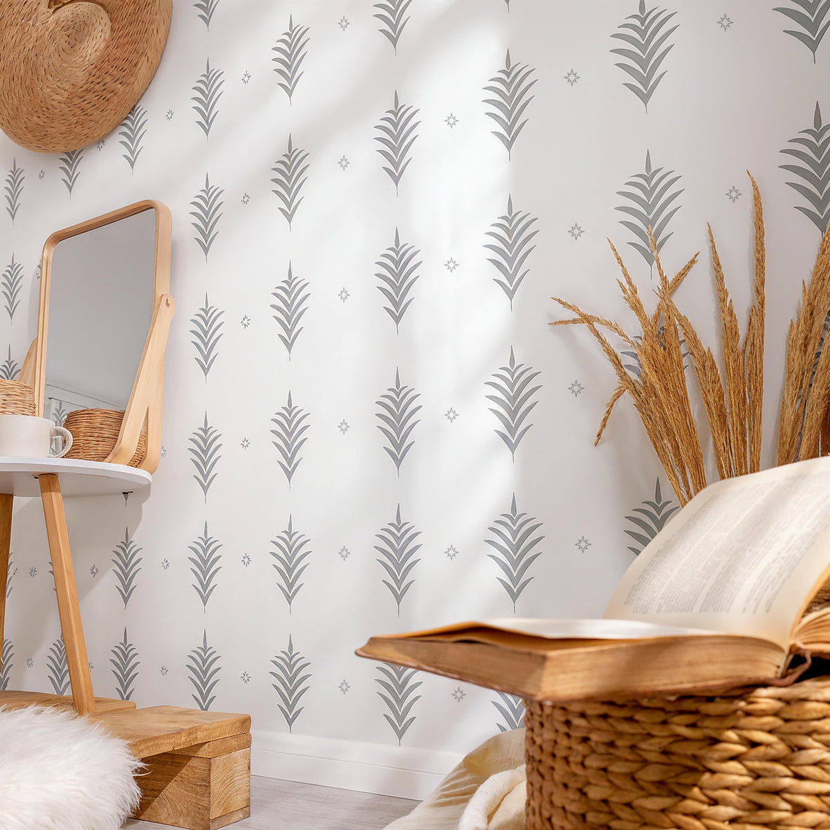 Fern Leaf Wall Decals (Set of 34) decal sheet flat-lay