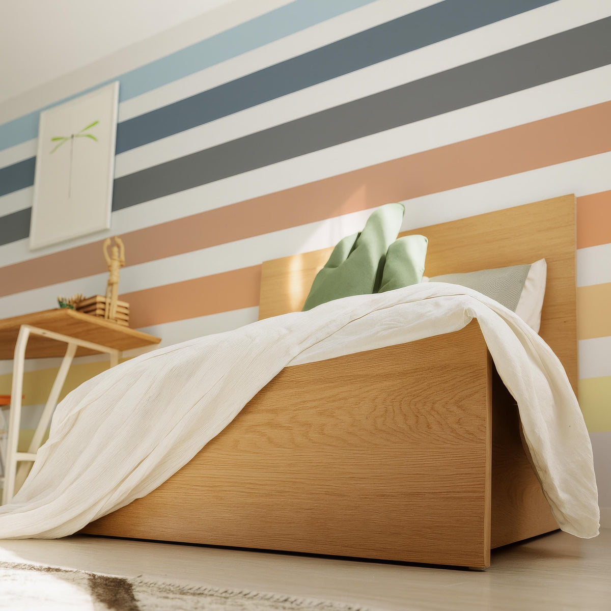 Stripe Wall Decals Set of displayed in a styled space