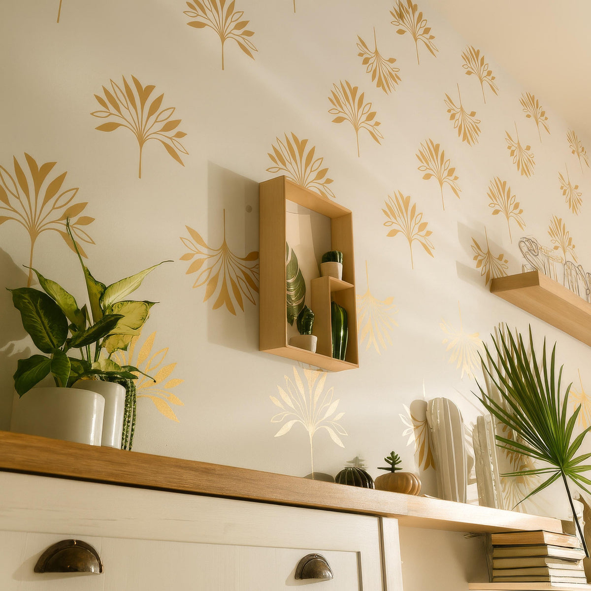 Palm Leaf Wall Decals decal sheet flat-lay