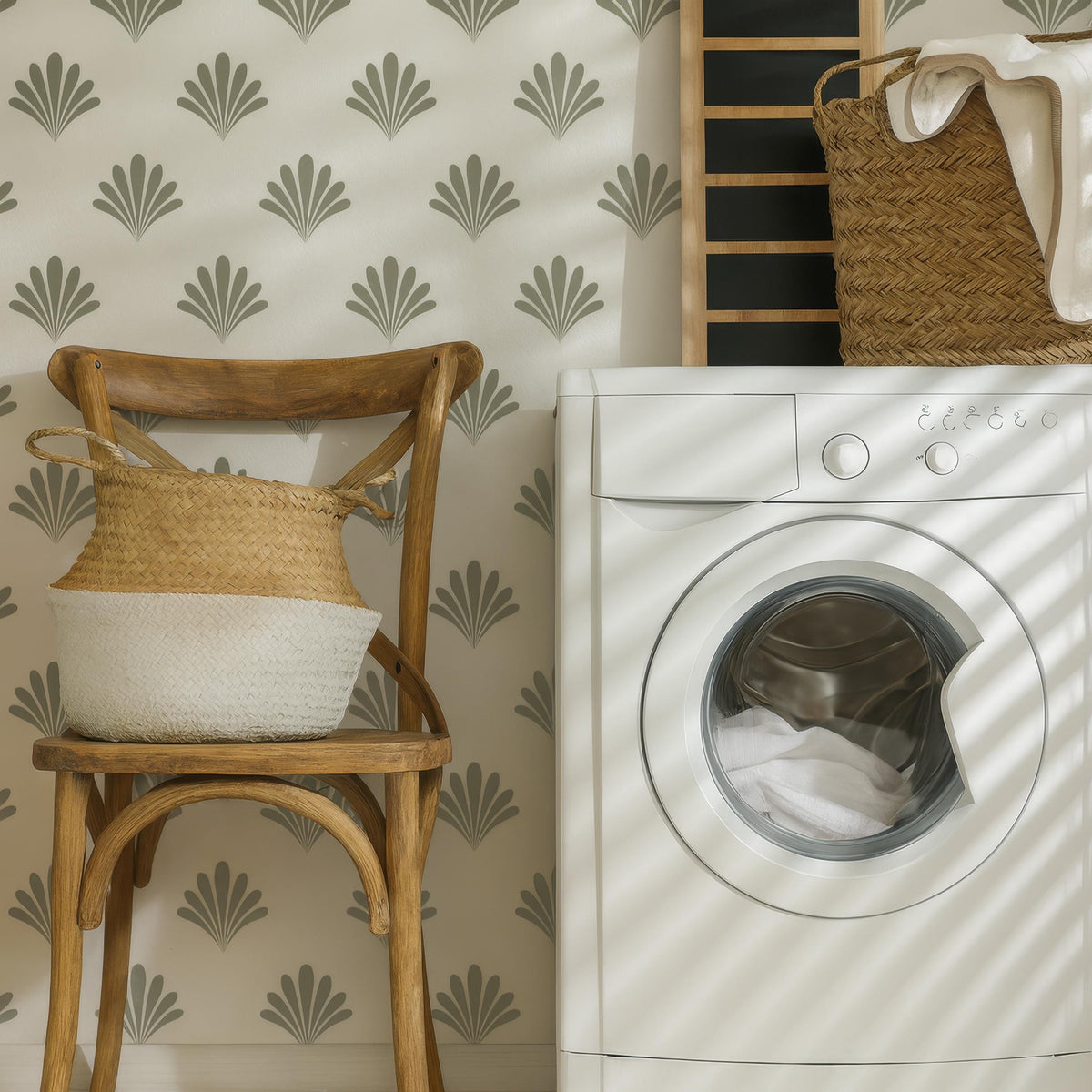 Floral Wall Decals Set of 45 or installed on a styled wall