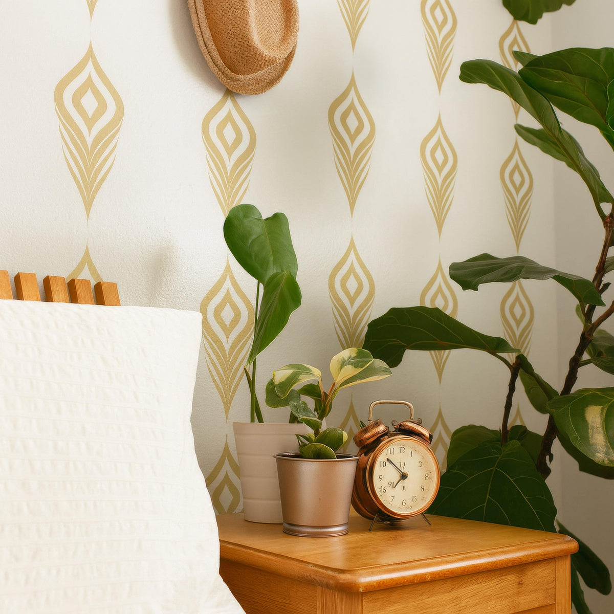 Feather Wall Decals Set of 30 or shown in a home interior