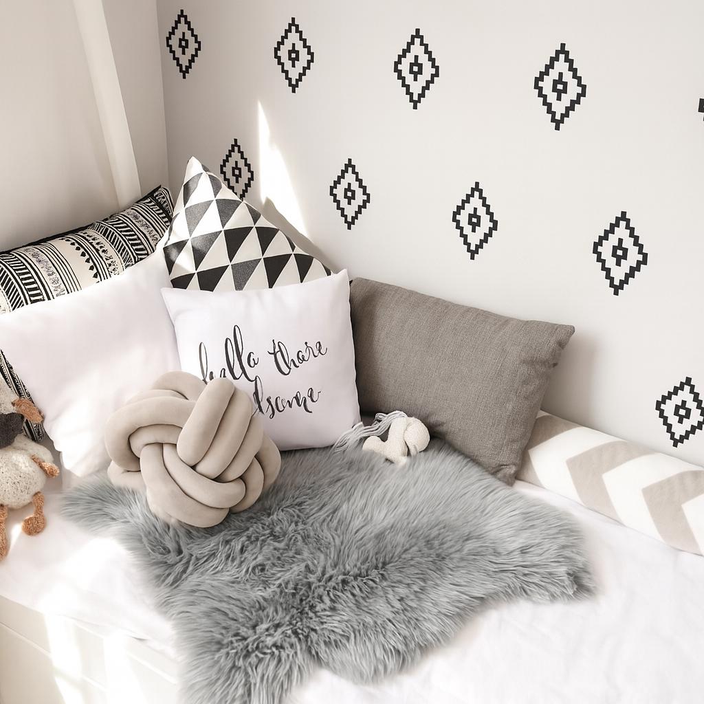 Boho Wall Decals Set of 45 or shown in a home interior