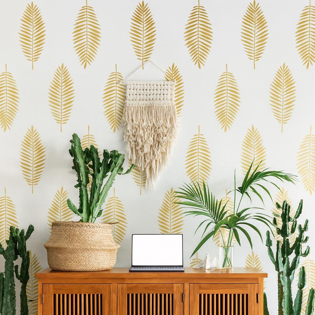 Leaf Wall Decals Set of 24 or close-up styled detail