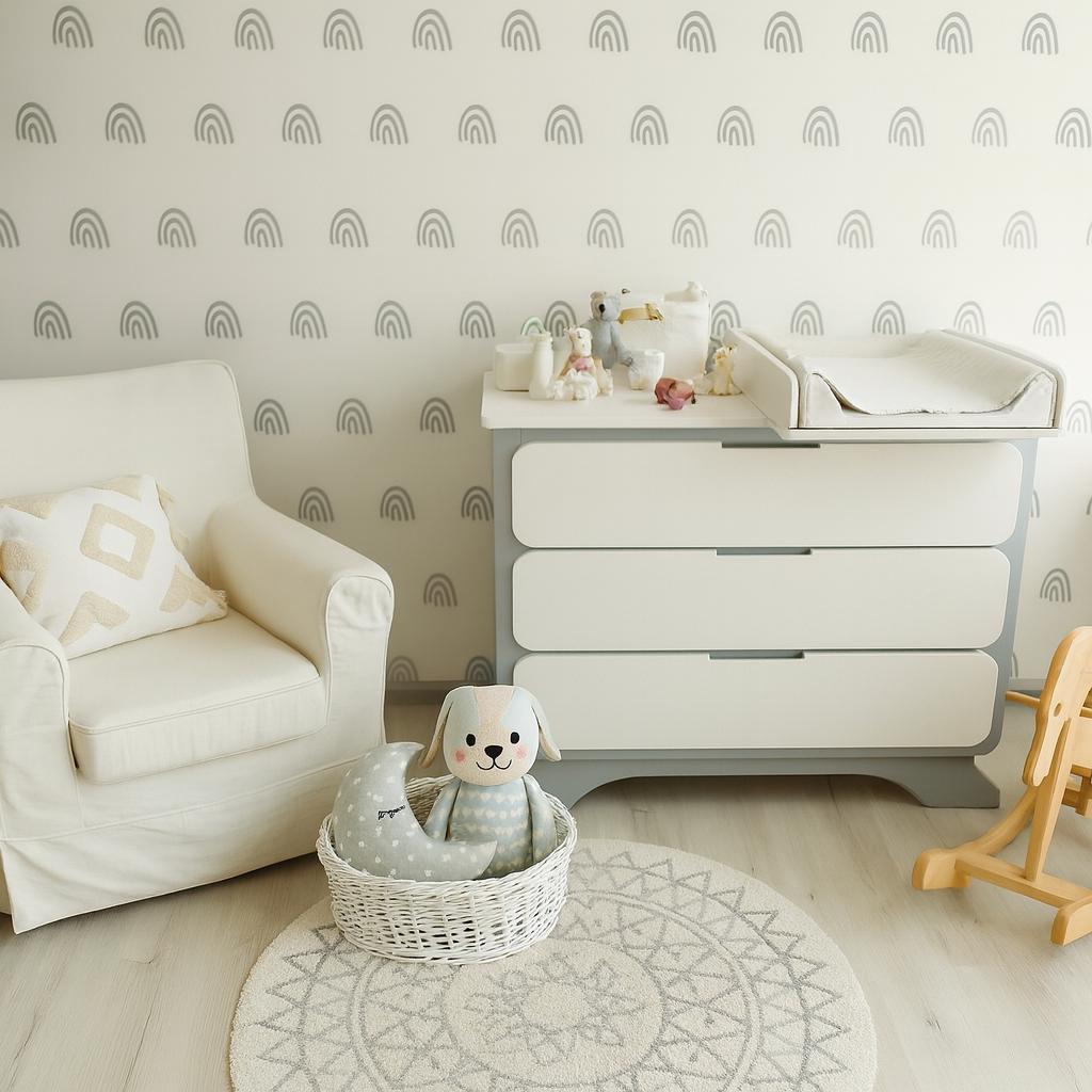 Rainbow Wall Decals Set of 88 or size reference on a wall