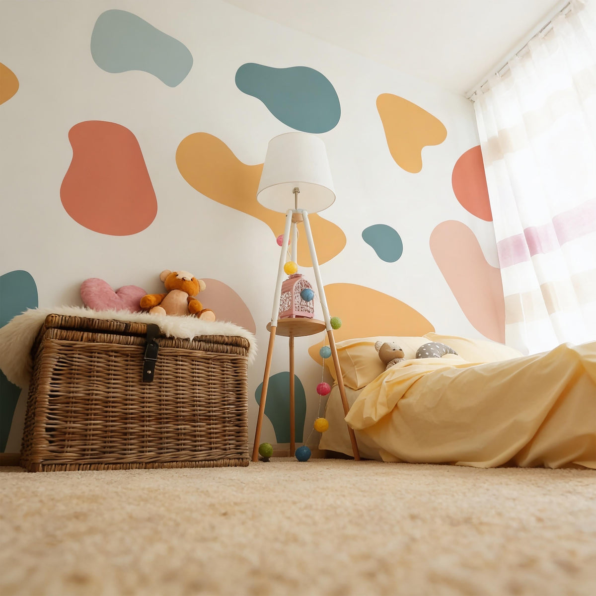 Abstract Shape Wall Decals Vinyl decal sheet flat-lay
