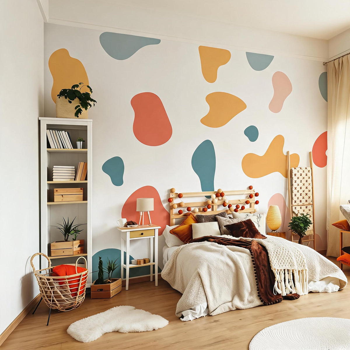 Abstract Shape Wall Decals Vinyl close-up styled detail