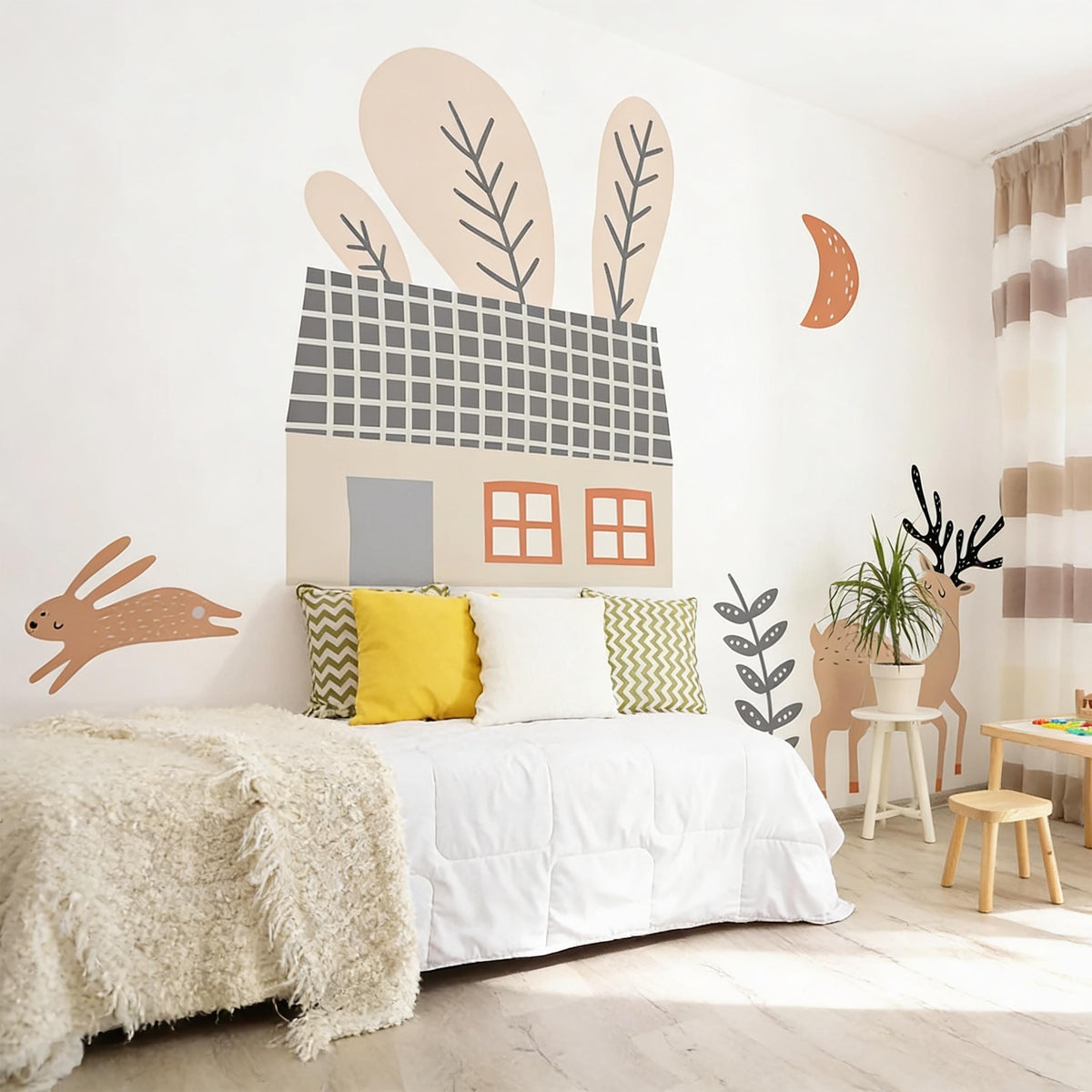 Woodland Wall Decals Vinyl decal sheet flat-lay
