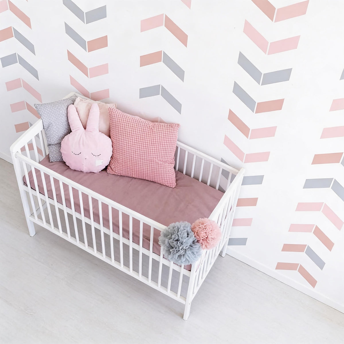 Herringbone Wall Decals Vinyl decal sheet flat-lay