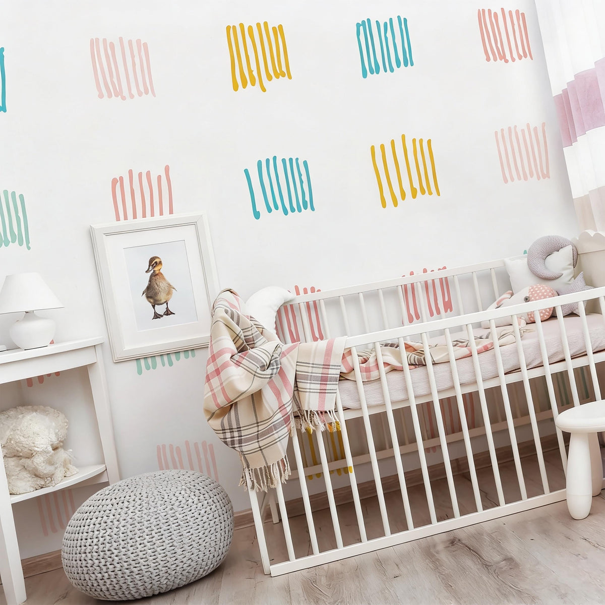 Color Block Wall Decals Vinyl decal sheet flat-lay