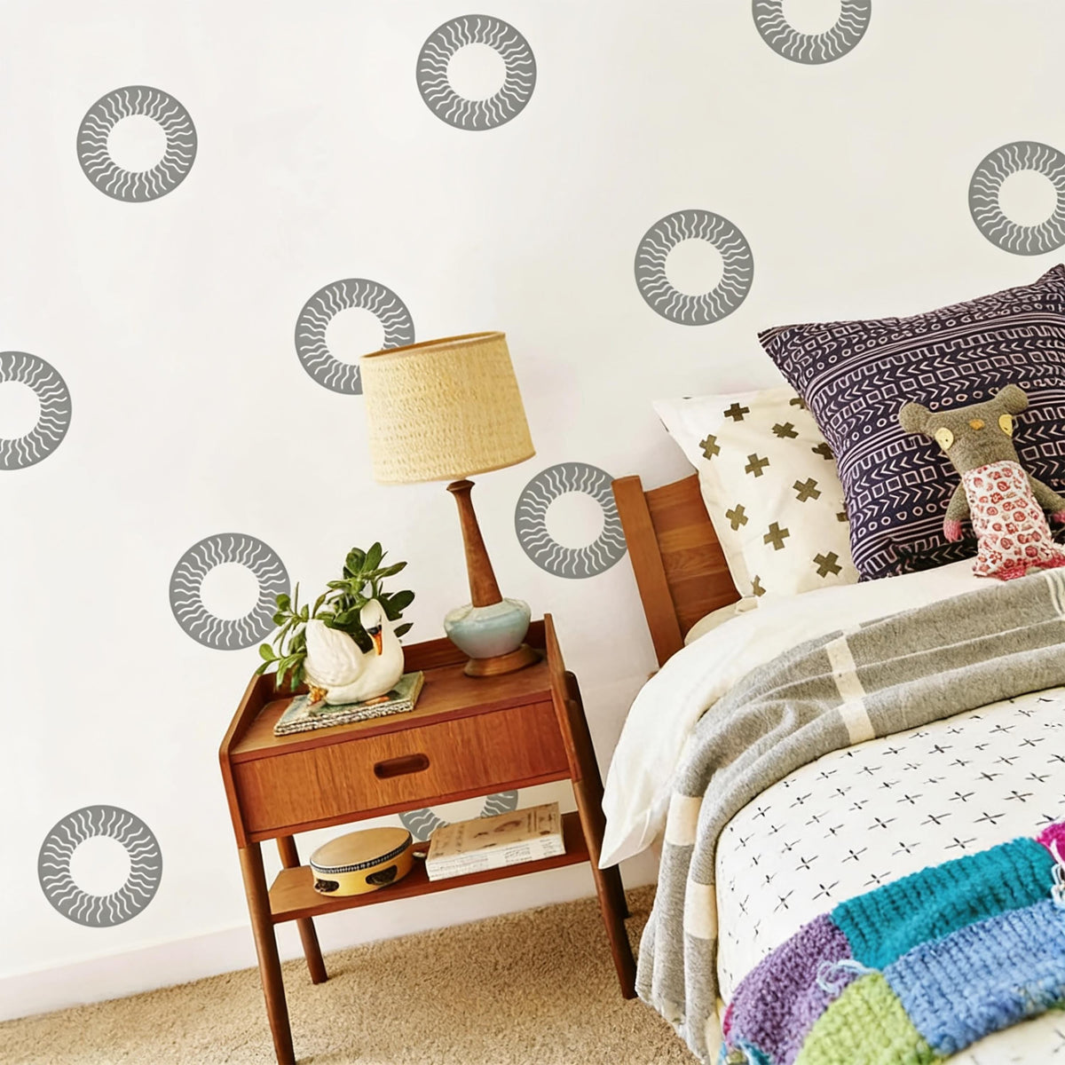 Sun Wall Decals Vinyl decal sheet flat-lay