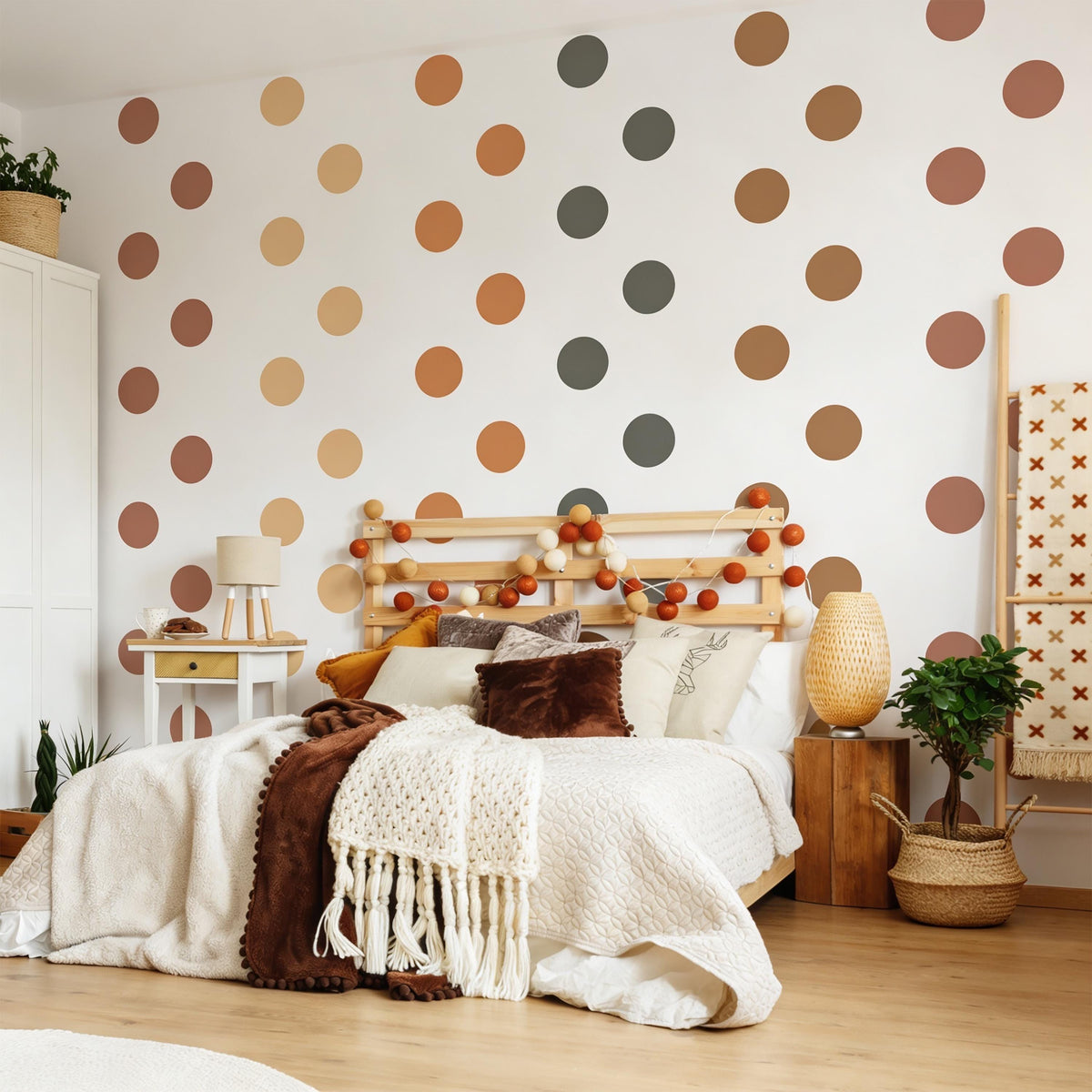 Colorful Shape Wall Decals styled in a room setting
