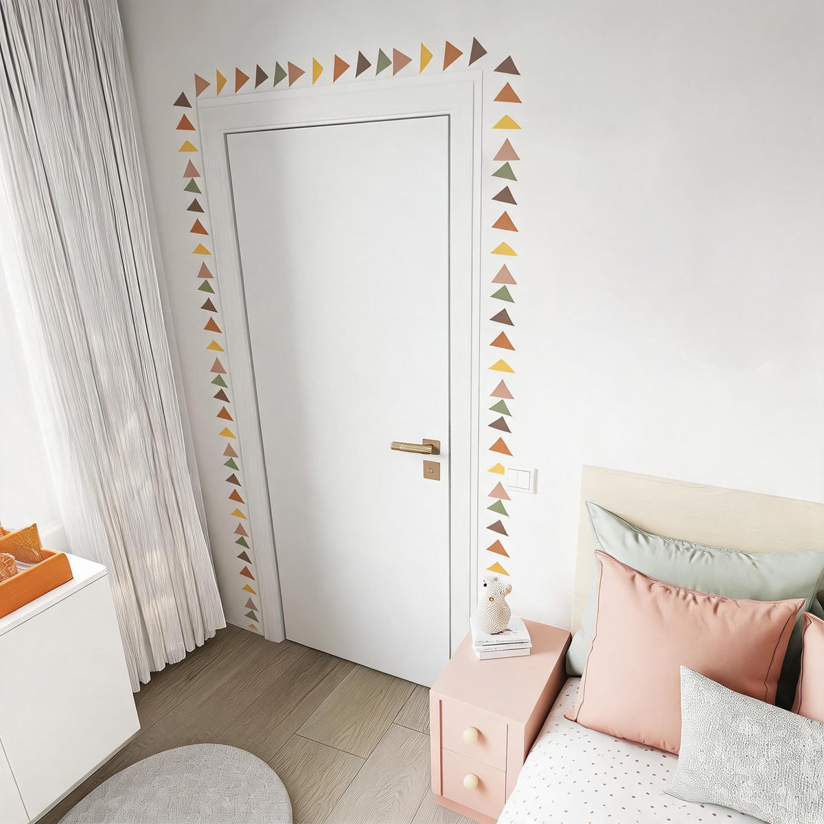 Triangle Wall Decal Border decal sheet flat-lay