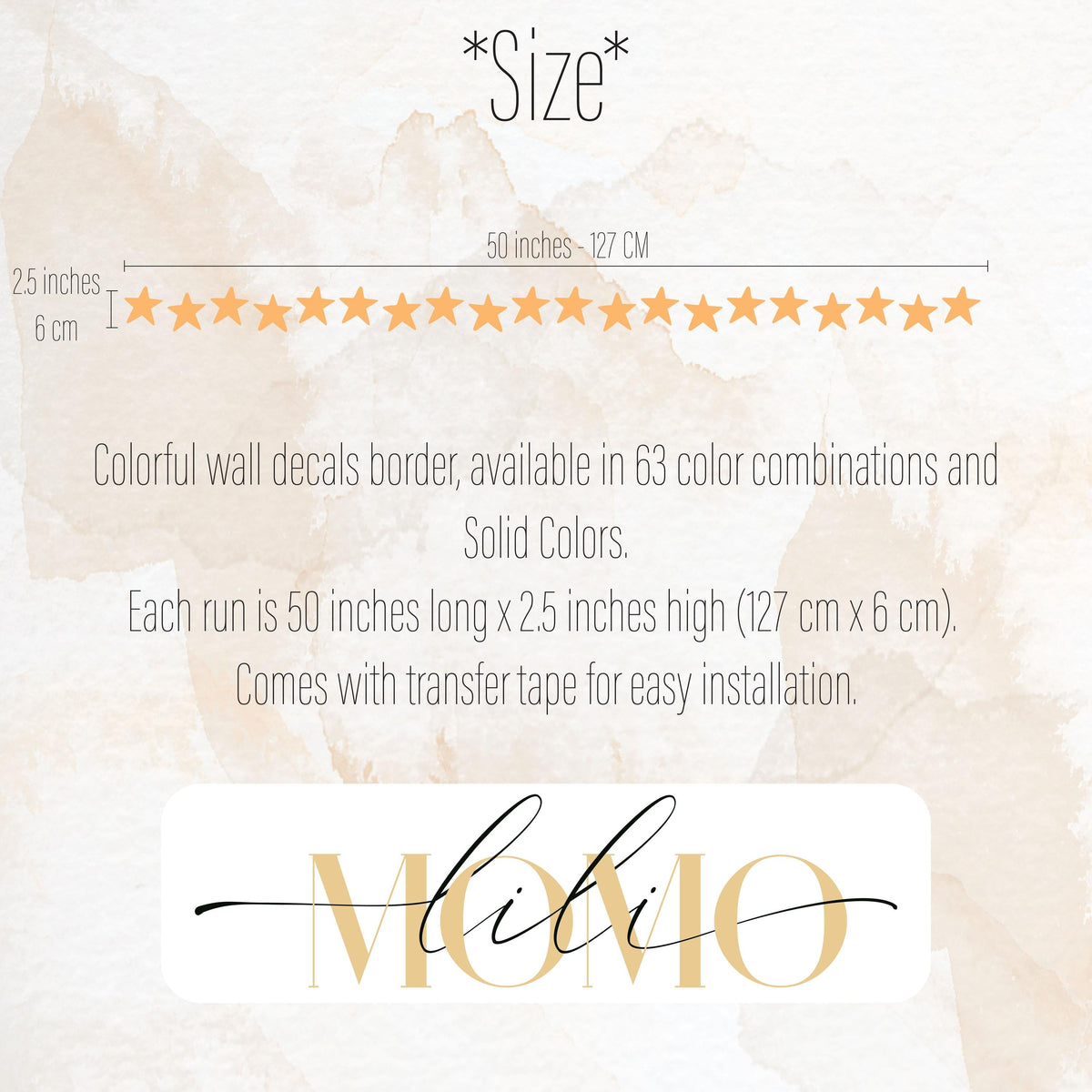 Star Wall Decal Border close-up styled detail