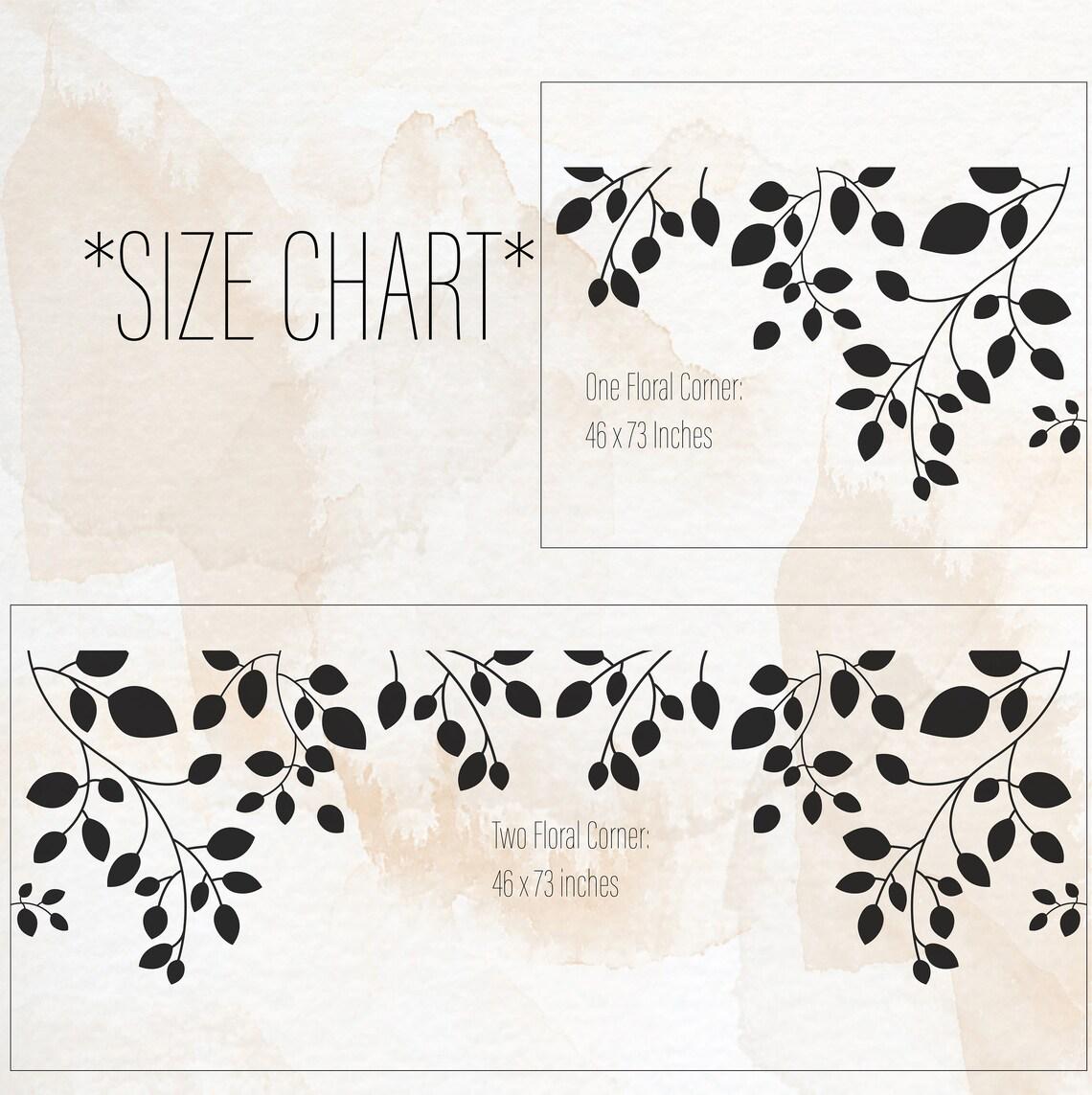 Close-up detail of leaf corner wall decal matte vinyl finish