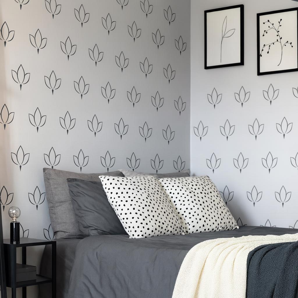 Lotus Wall Decals Set of 33 or arranged on a feature wall