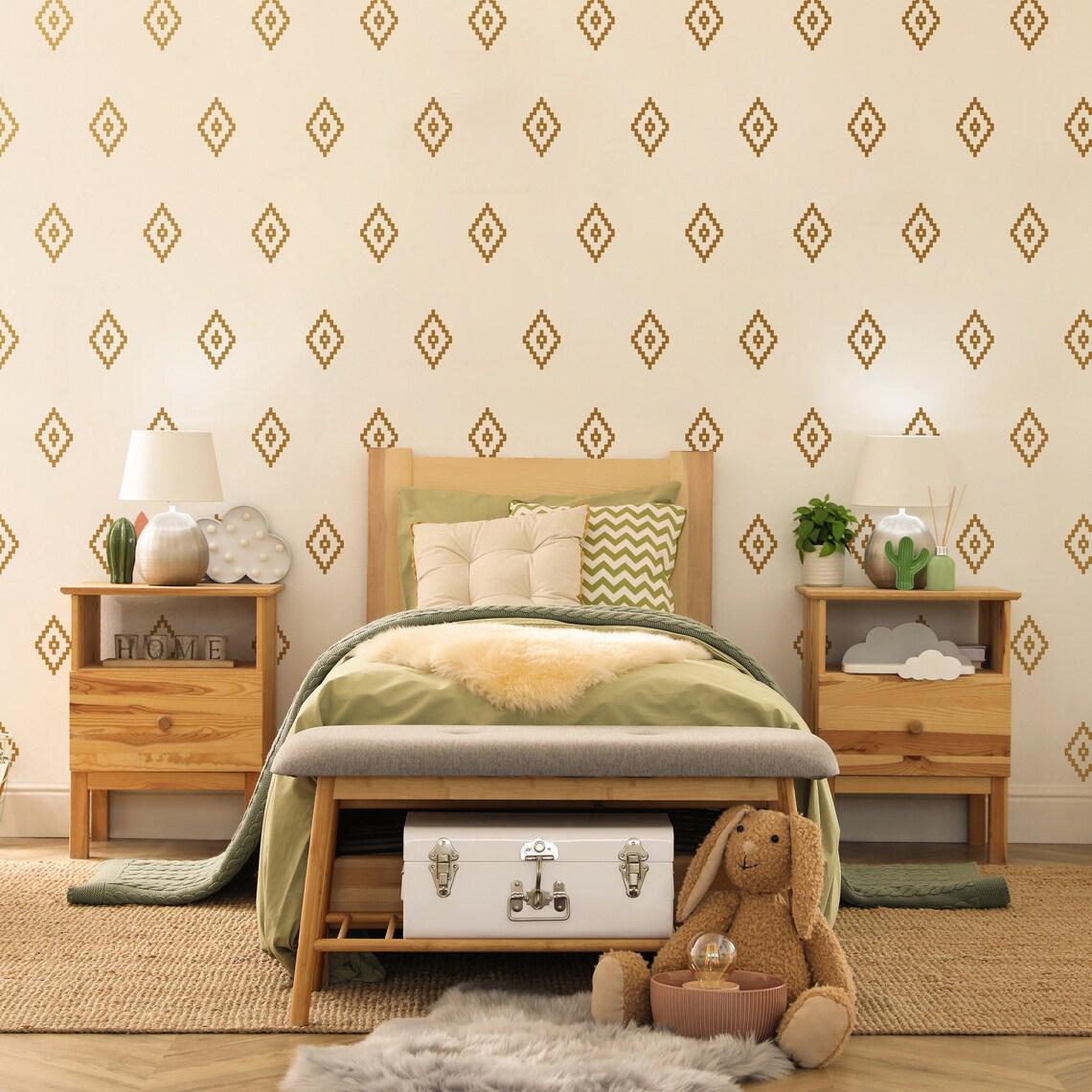 Boho Wall Decals Set of 45 or decal sheet flat-lay