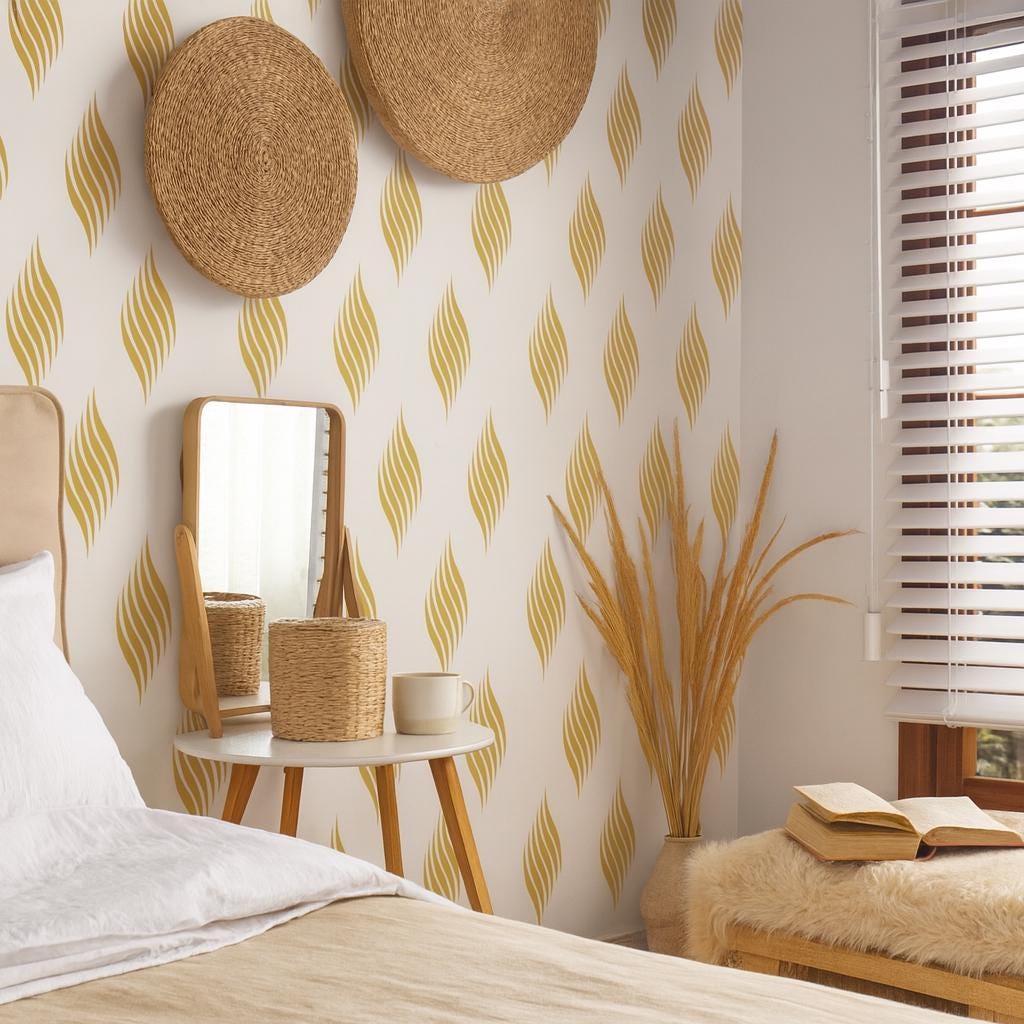 Boho Wall Decals Set of 22 or arranged on a feature wall