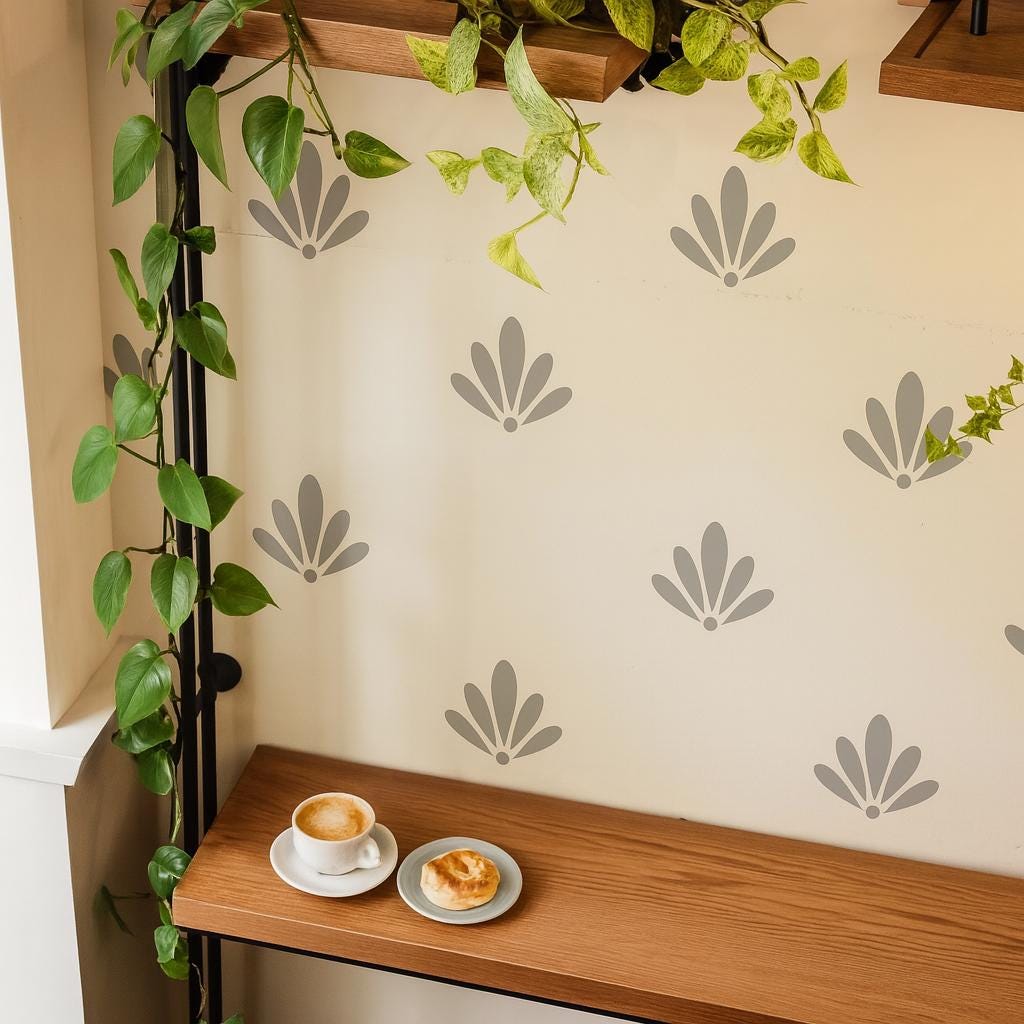 Boho Wall Decals Set of 36 or arranged on a feature wall