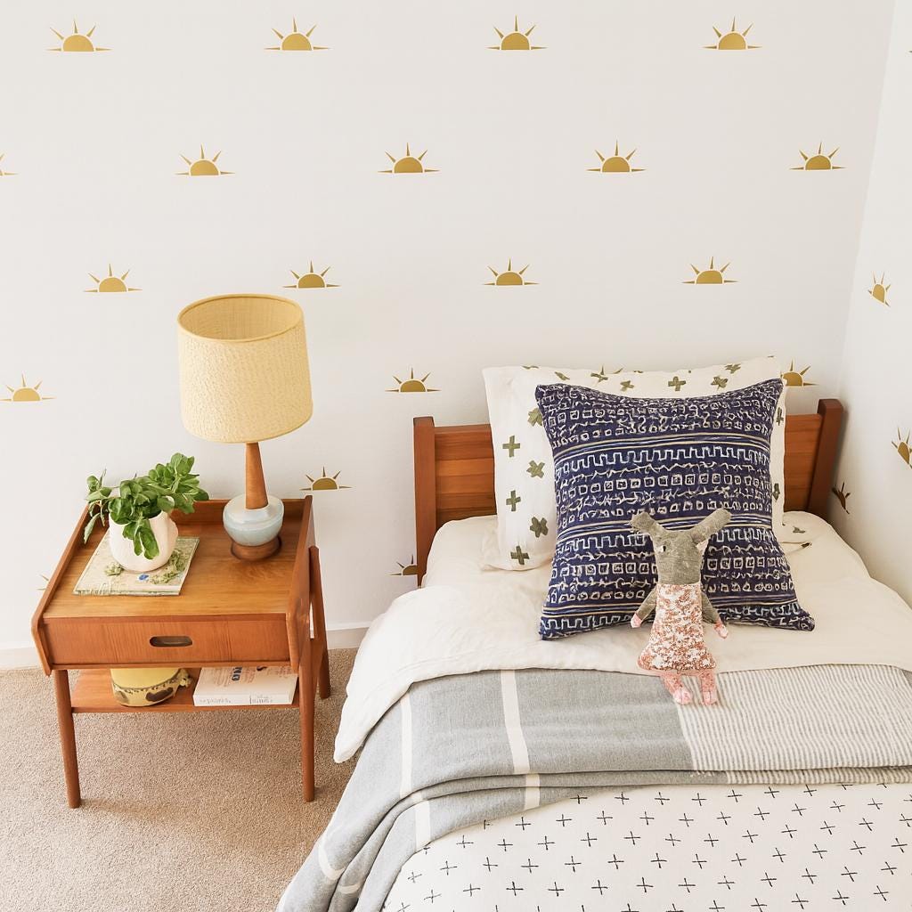 Sun Wall Decals Set of 66 or shown in a home interior