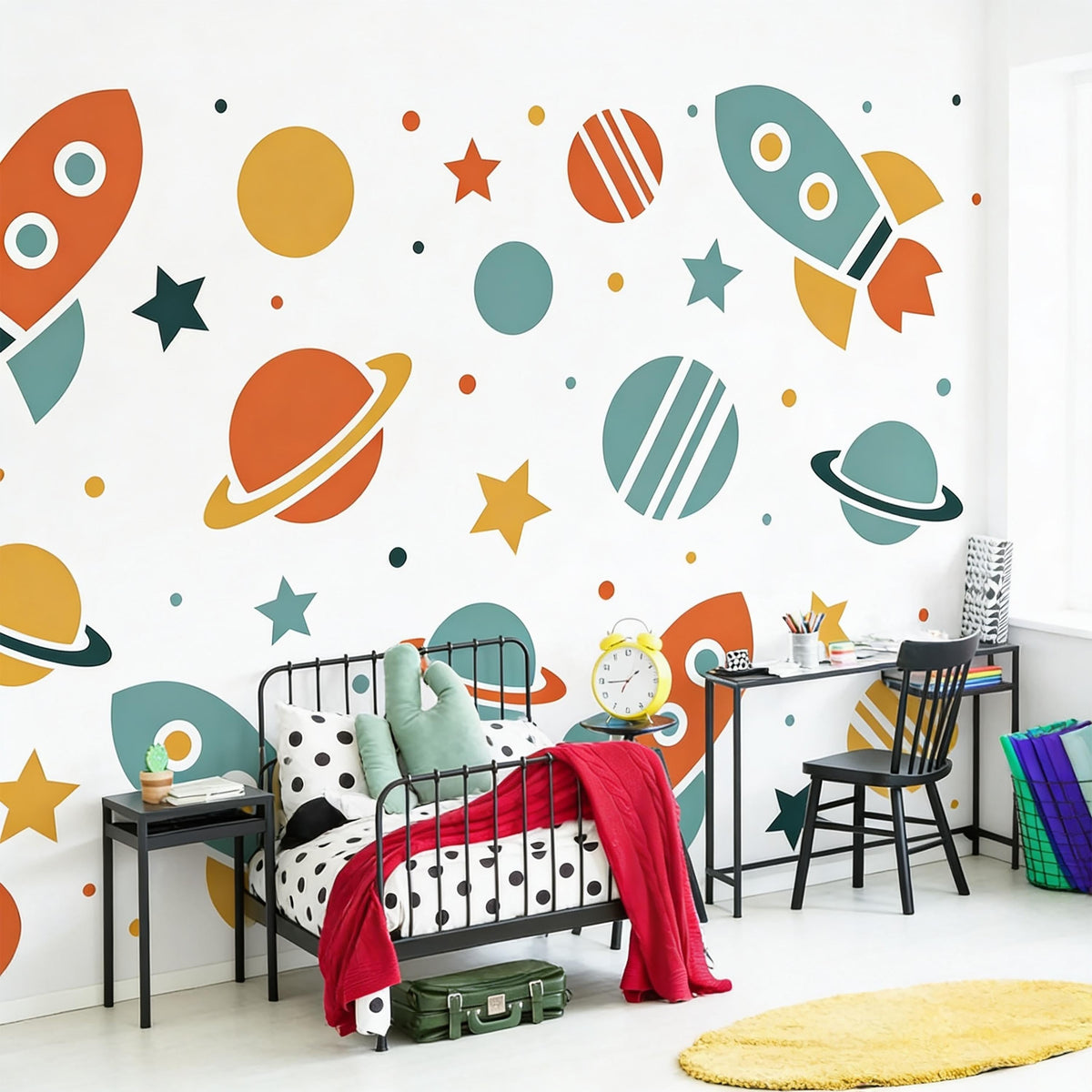 Space Wall Decals decal sheet flat-lay