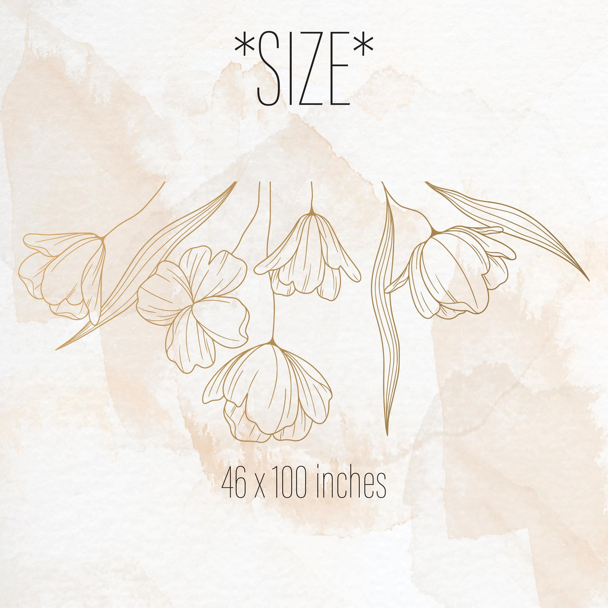 Hanging Floral Wall Decal shown in a nursery setting