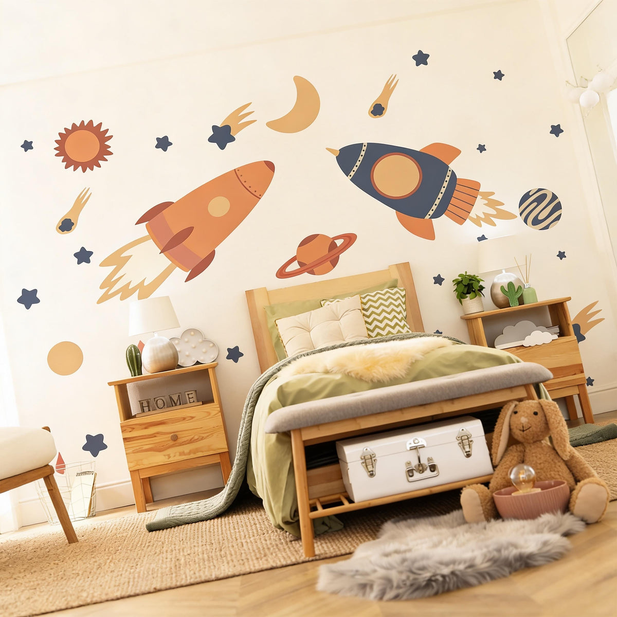 Space Wall Decals decal sheet flat-lay