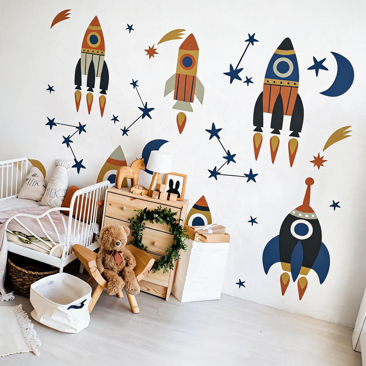 Space Wall Decals close-up styled detail