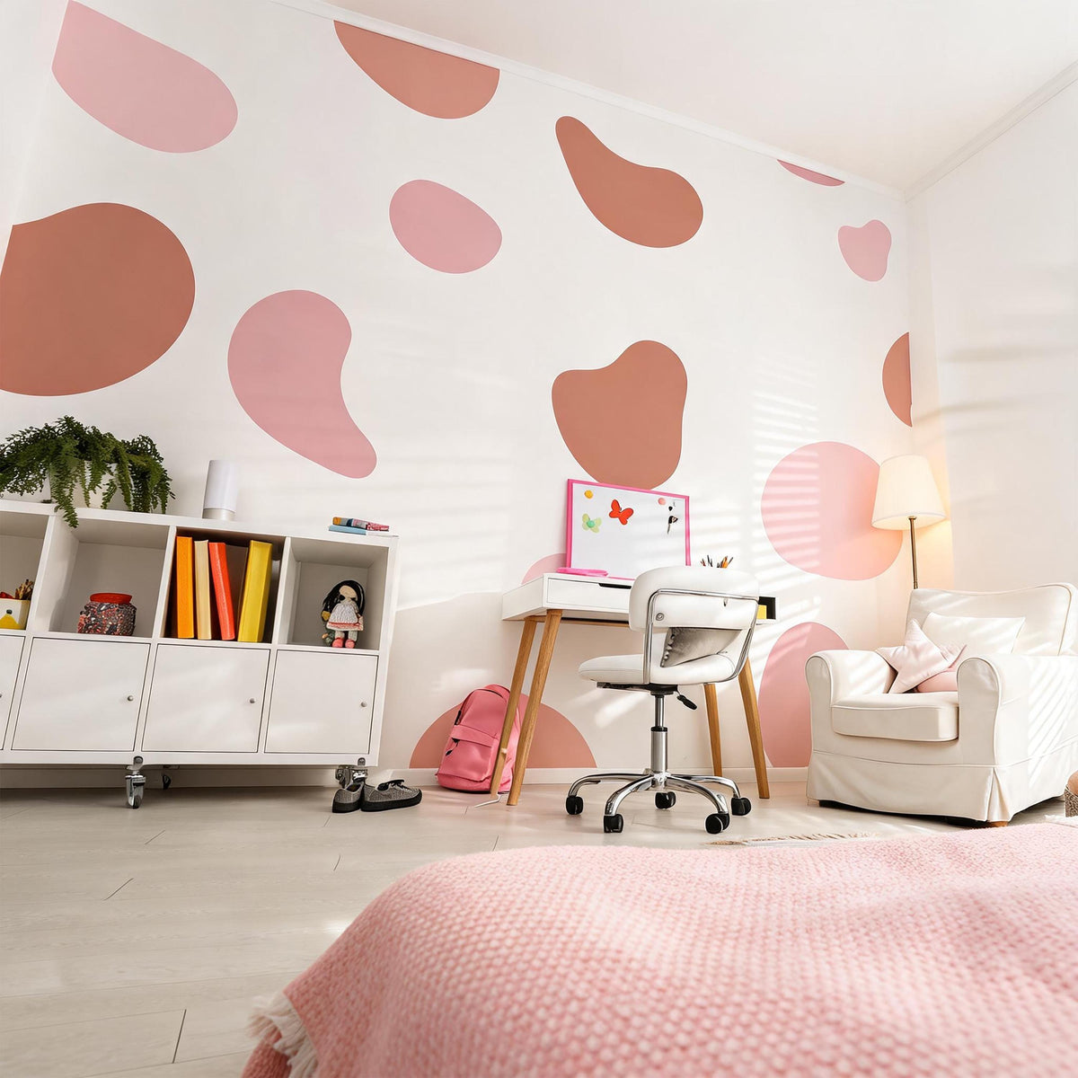 Abstract Wall Decals Set shown in a home interior