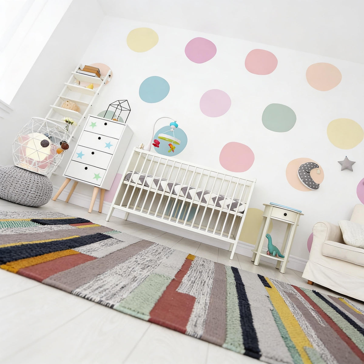 Polka Dot Wall Decals decal sheet flat-lay