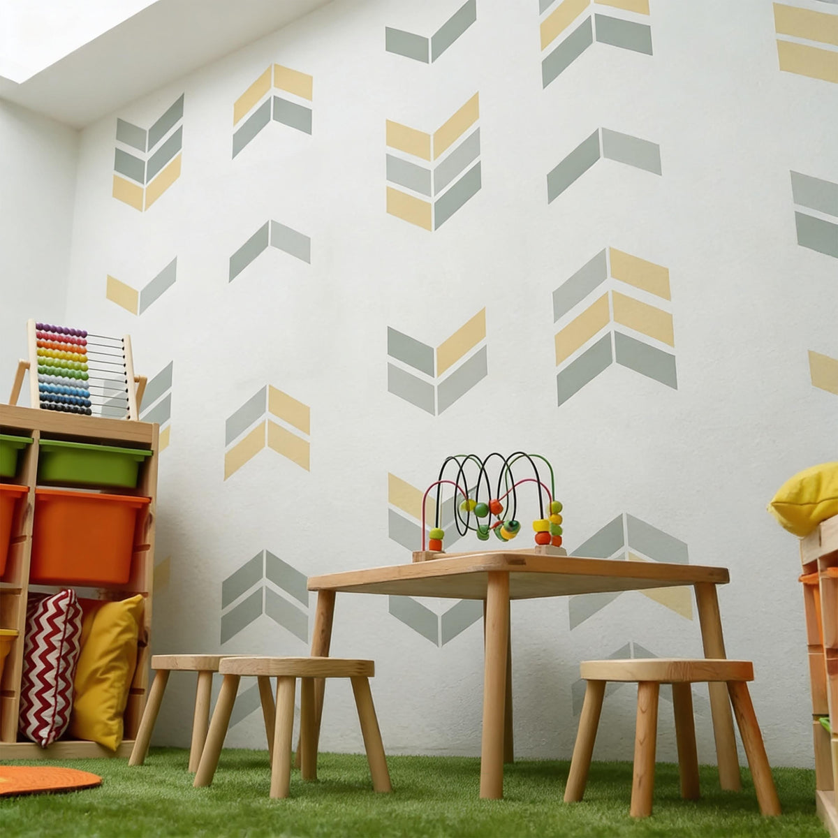 Herringbone Wall Decals Vinyl decal sheet flat-lay