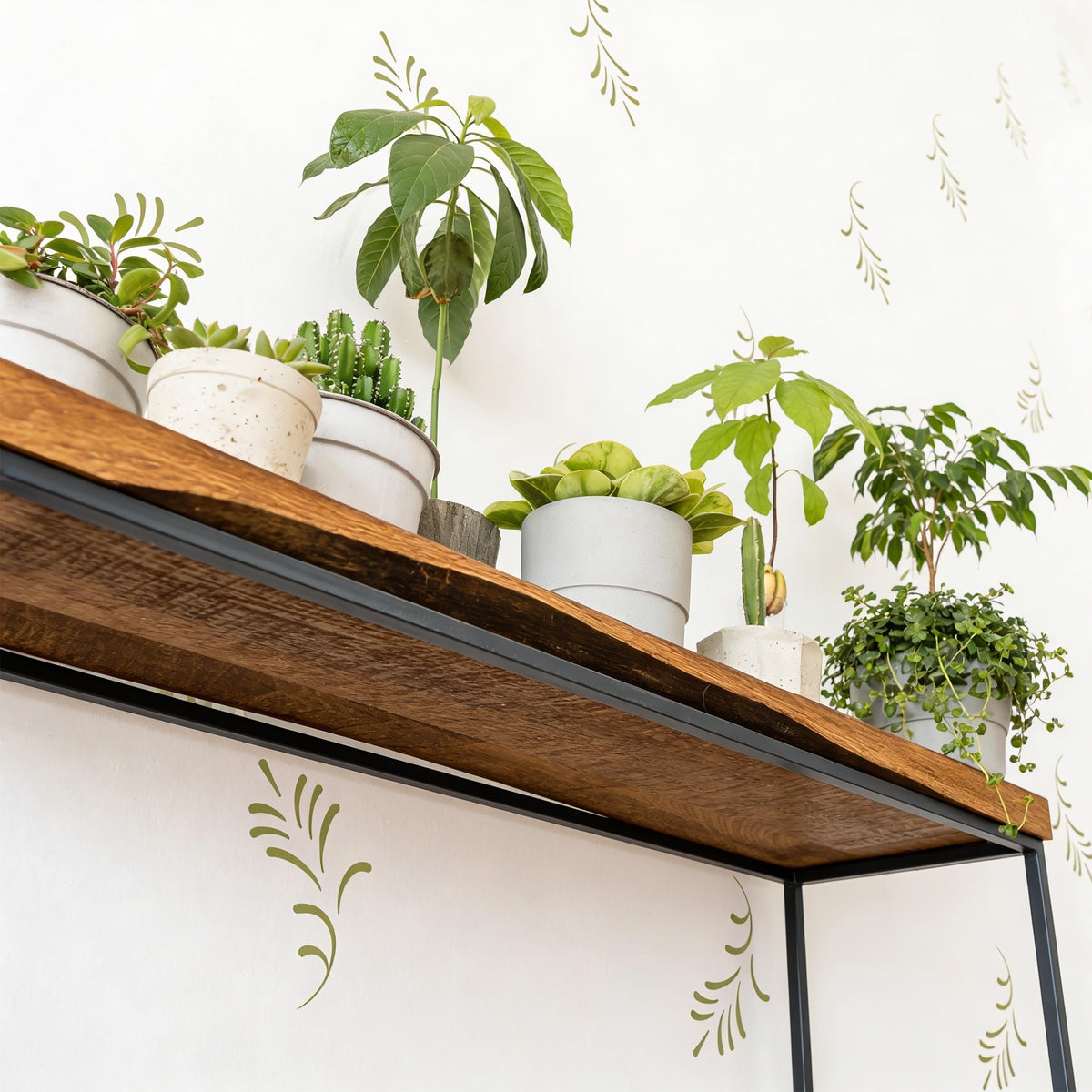 Botanical Wall Decals shown in a home interior